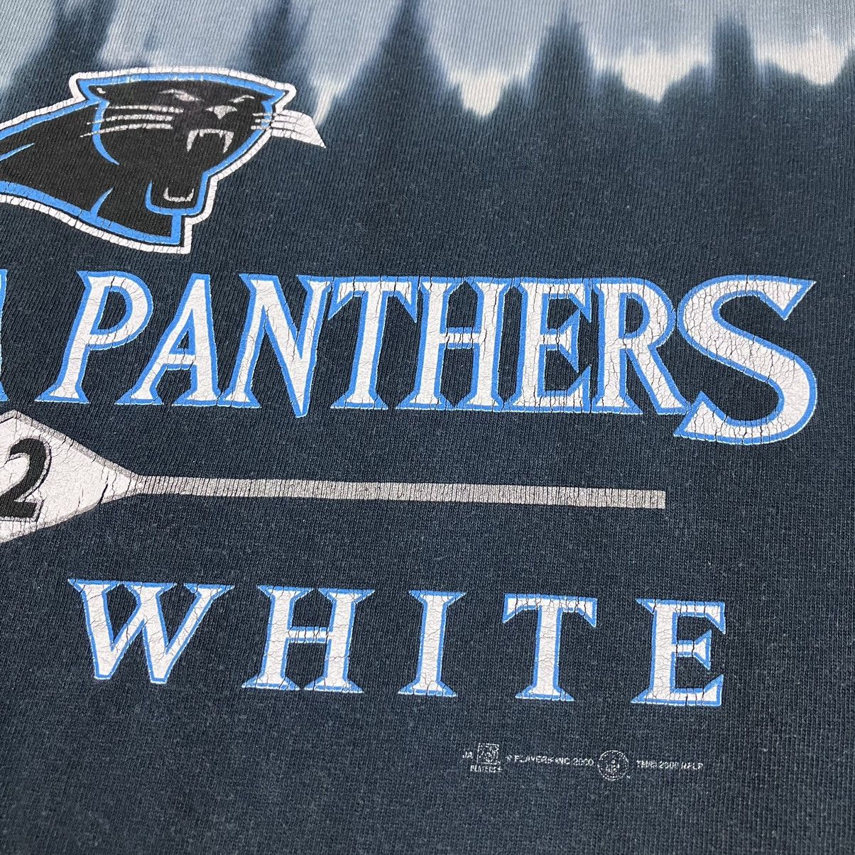 NFL 2000 NFL Carolina Panthers #92 Reggie White Tie Dye T-shirt Size US M / EU 48-50 / 2 - 4 Thumbnail