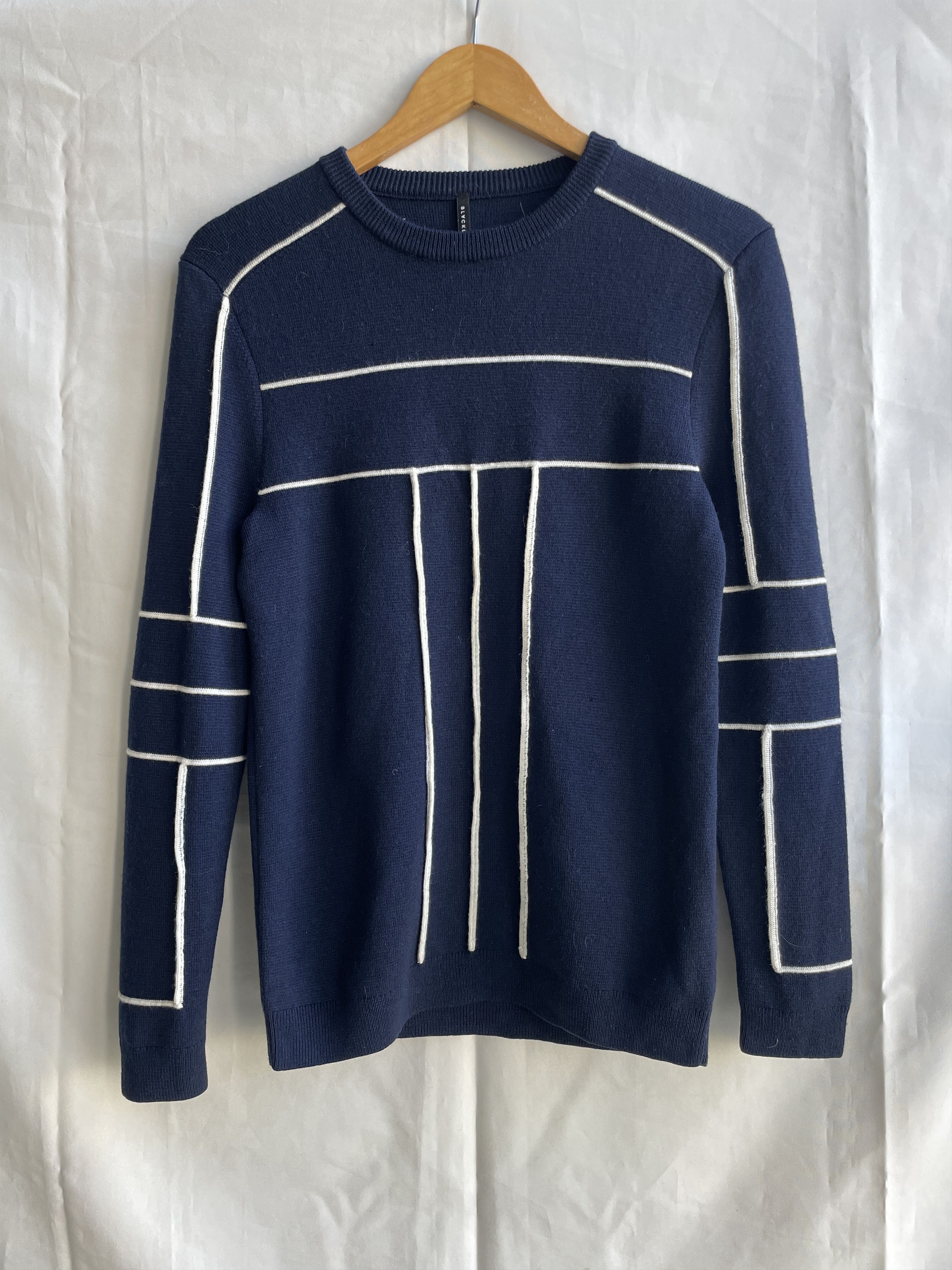 Black Barrett by Neil Barrett 3D Applique Crew Neck Sweater