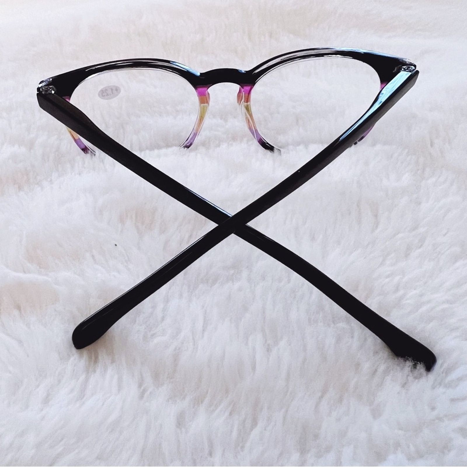 Other Zoe Black Multi-Color Round Reader Glasses Size ONE SIZE - 10 Thumbnail