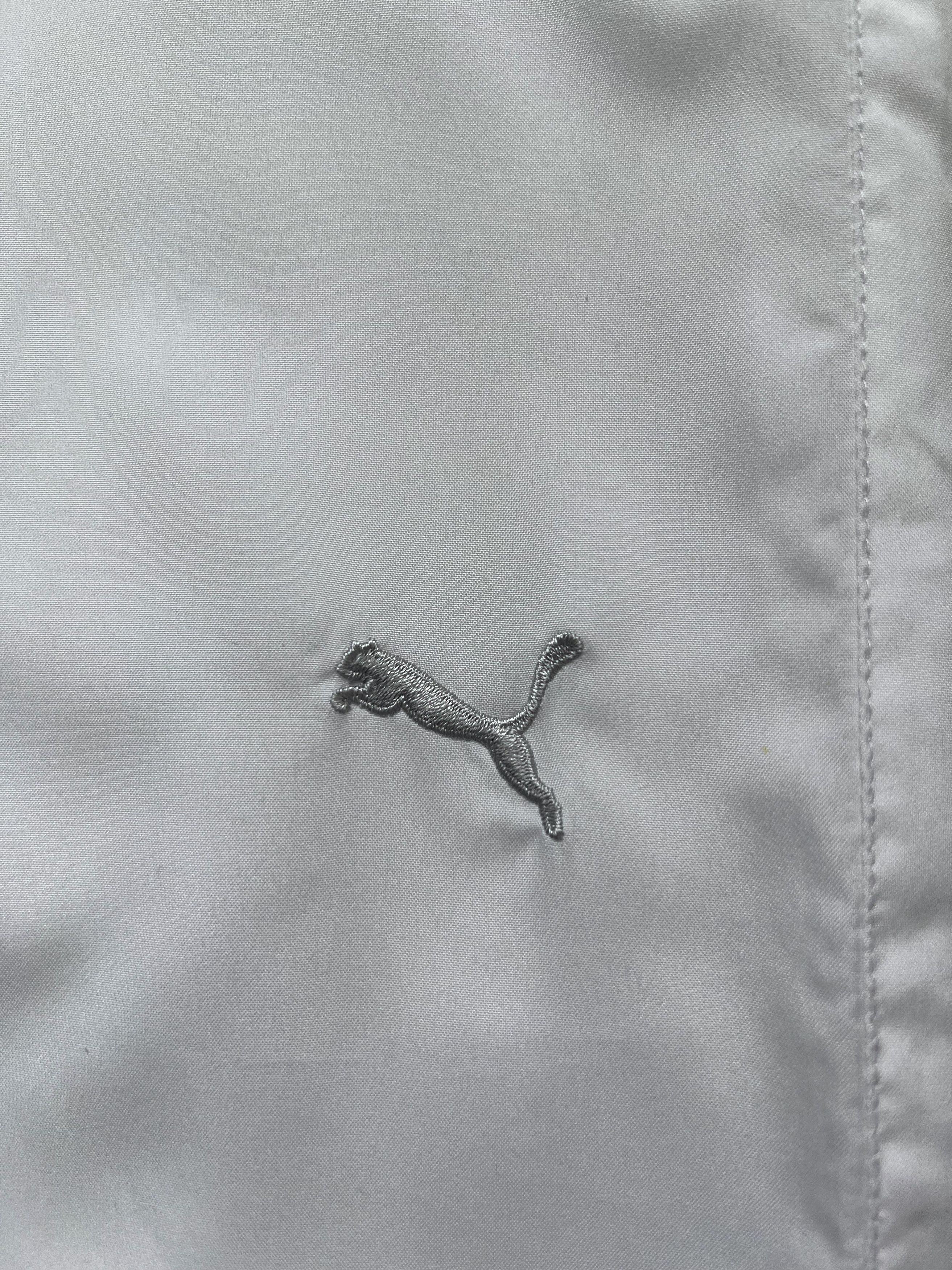 Puma Puma White Track Pants – Gold/Silver Logos – Y2K Style Size US 32 / EU 48 - 2 Thumbnail