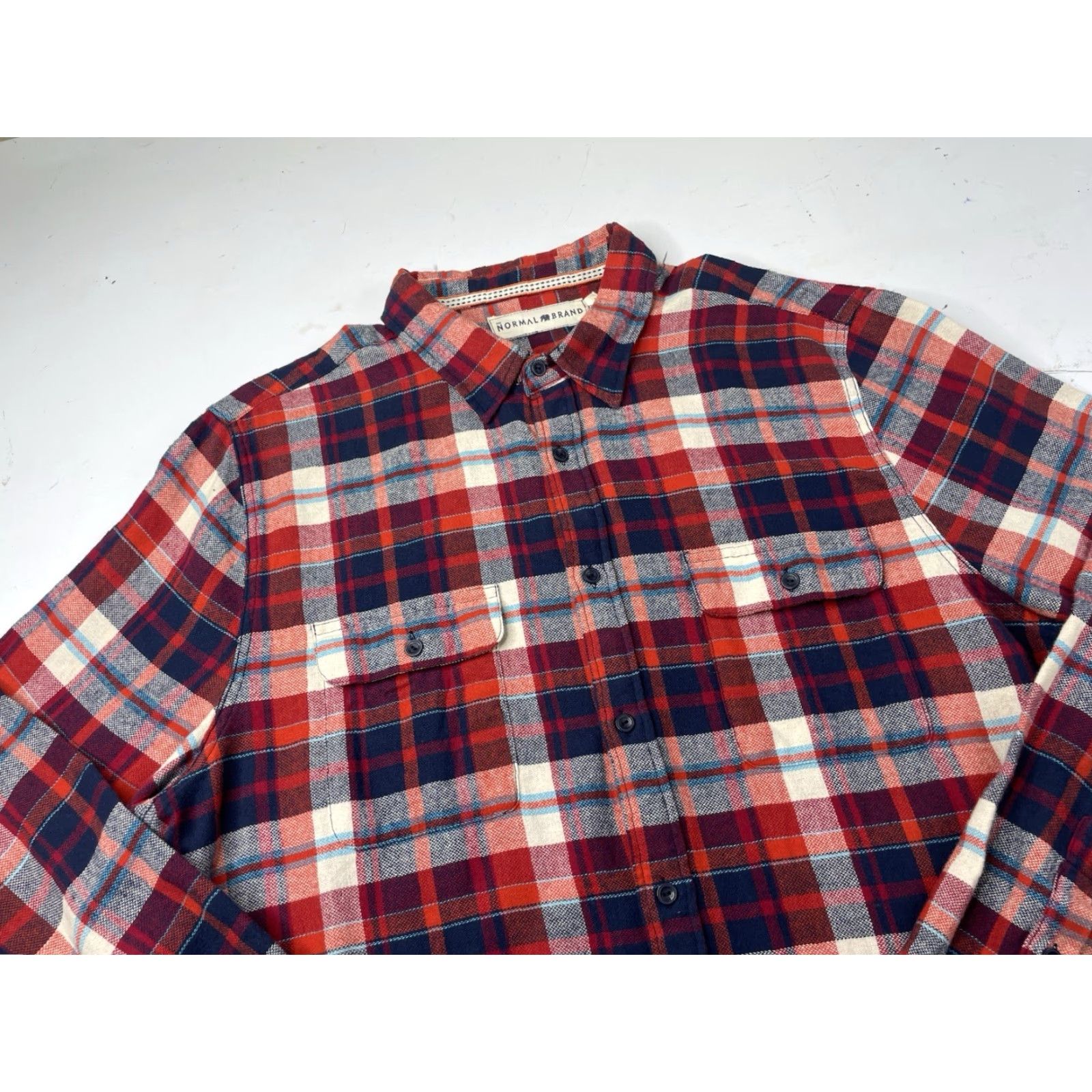 J Brand The Normal Brand Flannel Button-Up Shirt Size US XXL / EU 58 / 5 - 3 Thumbnail