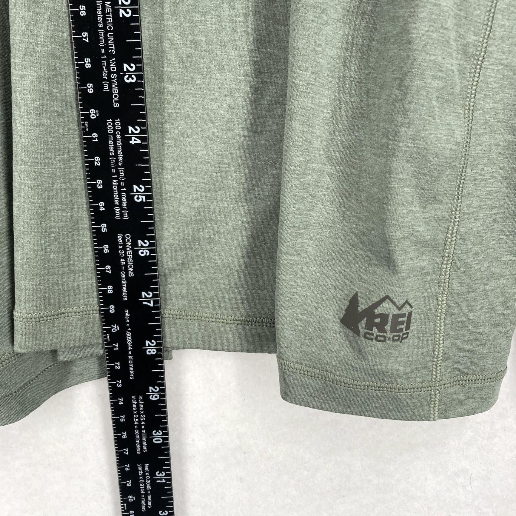 Vintage REI Co-op Pullover Mens XL Green Quarter Zip Long Sleeve Lightweight Regular Fit Size US XL / EU 56 / 4 - 3 Thumbnail