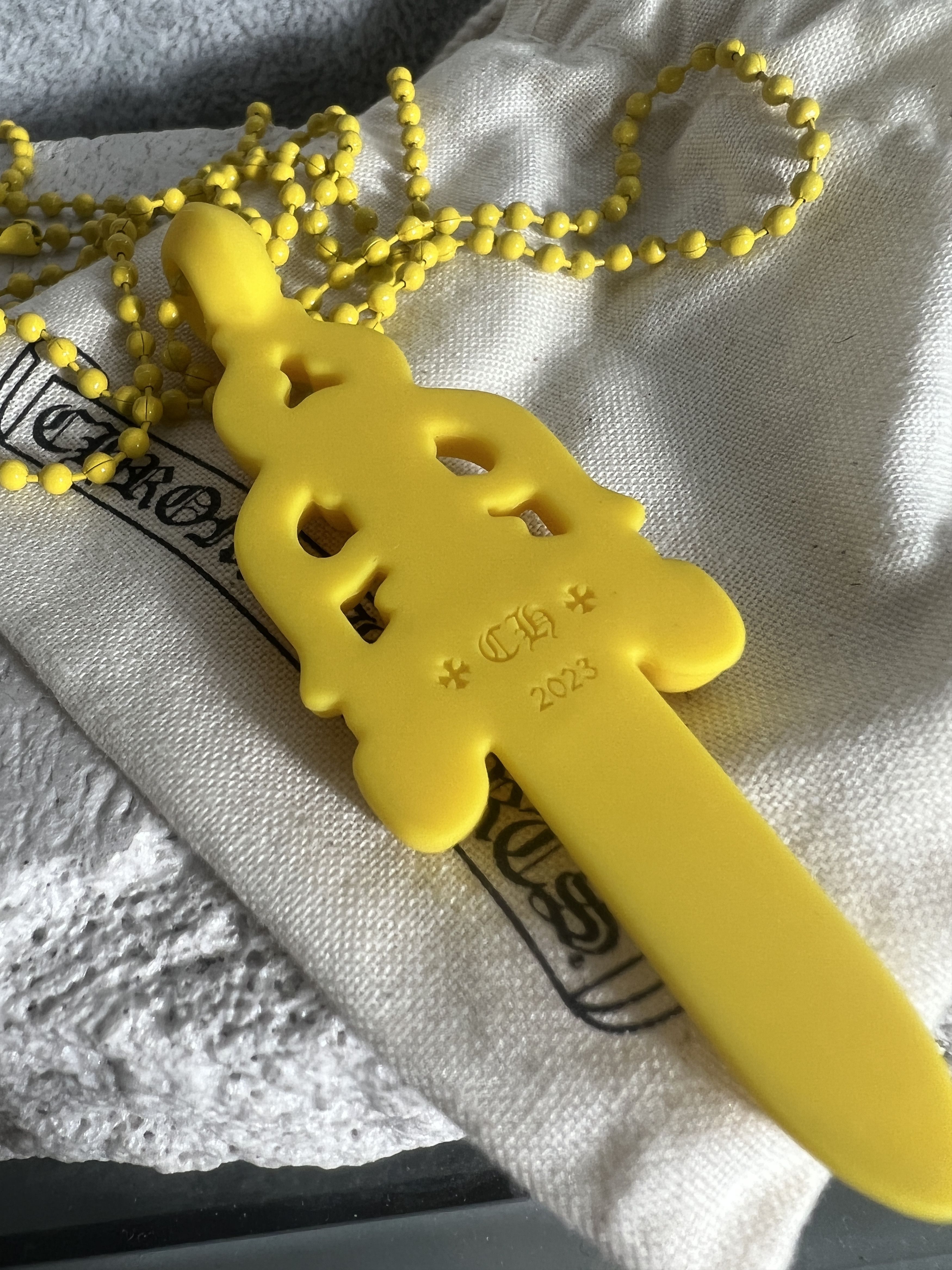 Chrome Hearts Chrome Hearts Yellow Dagger Pendant Necklace 2023 Size ONE SIZE - 4 Thumbnail