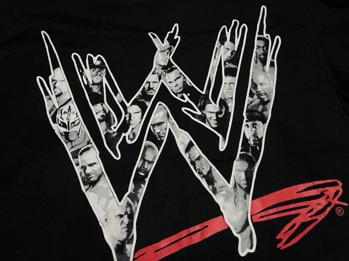 WWE WWE Logo Vintage Tee Size US M / EU 48-50 / 2 - 2 Thumbnail