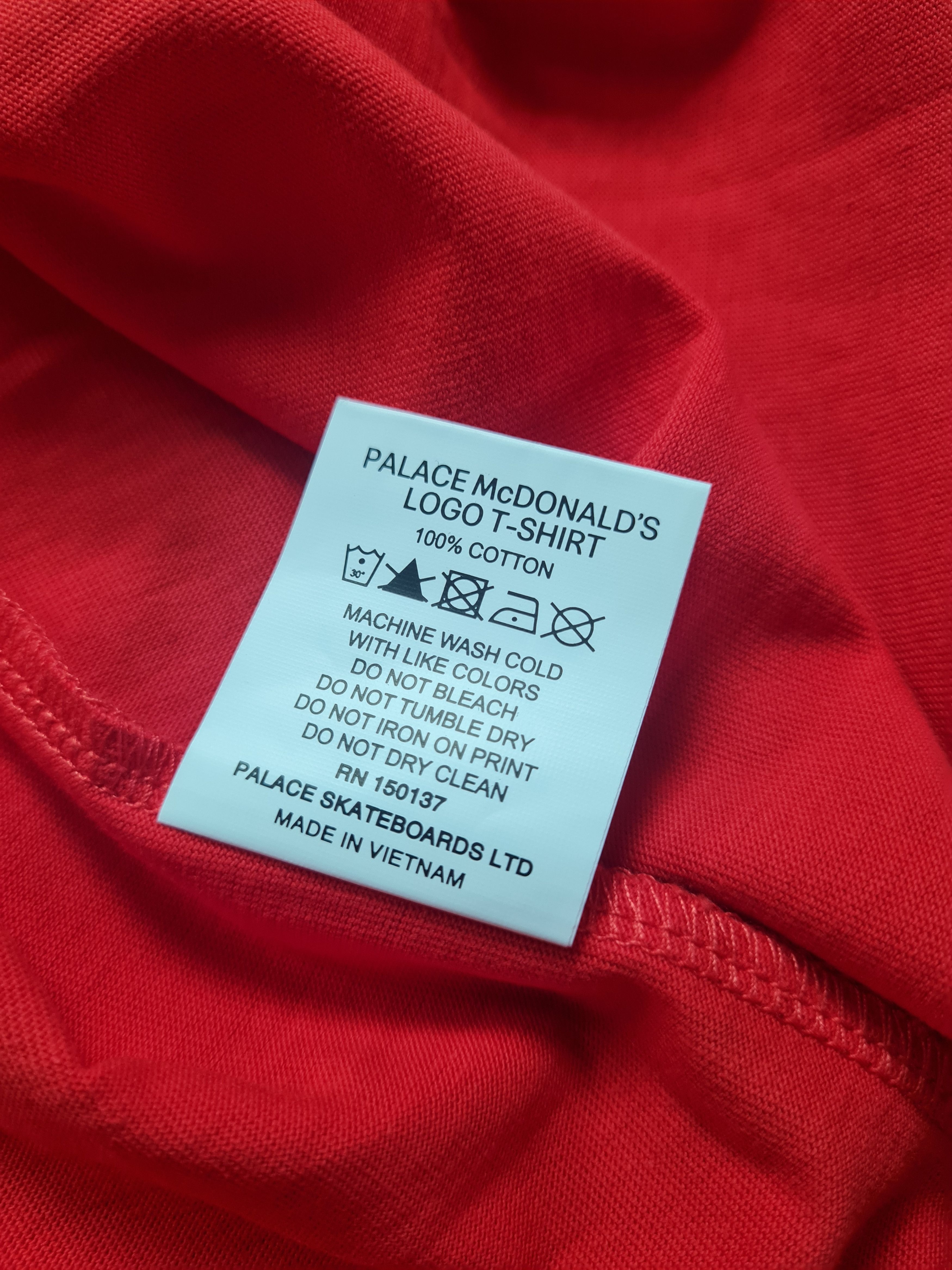 Palace Vintage Rare T-shirt PALACE McDonald's red size XL Size US XL / EU 56 / 4 - 14 Thumbnail