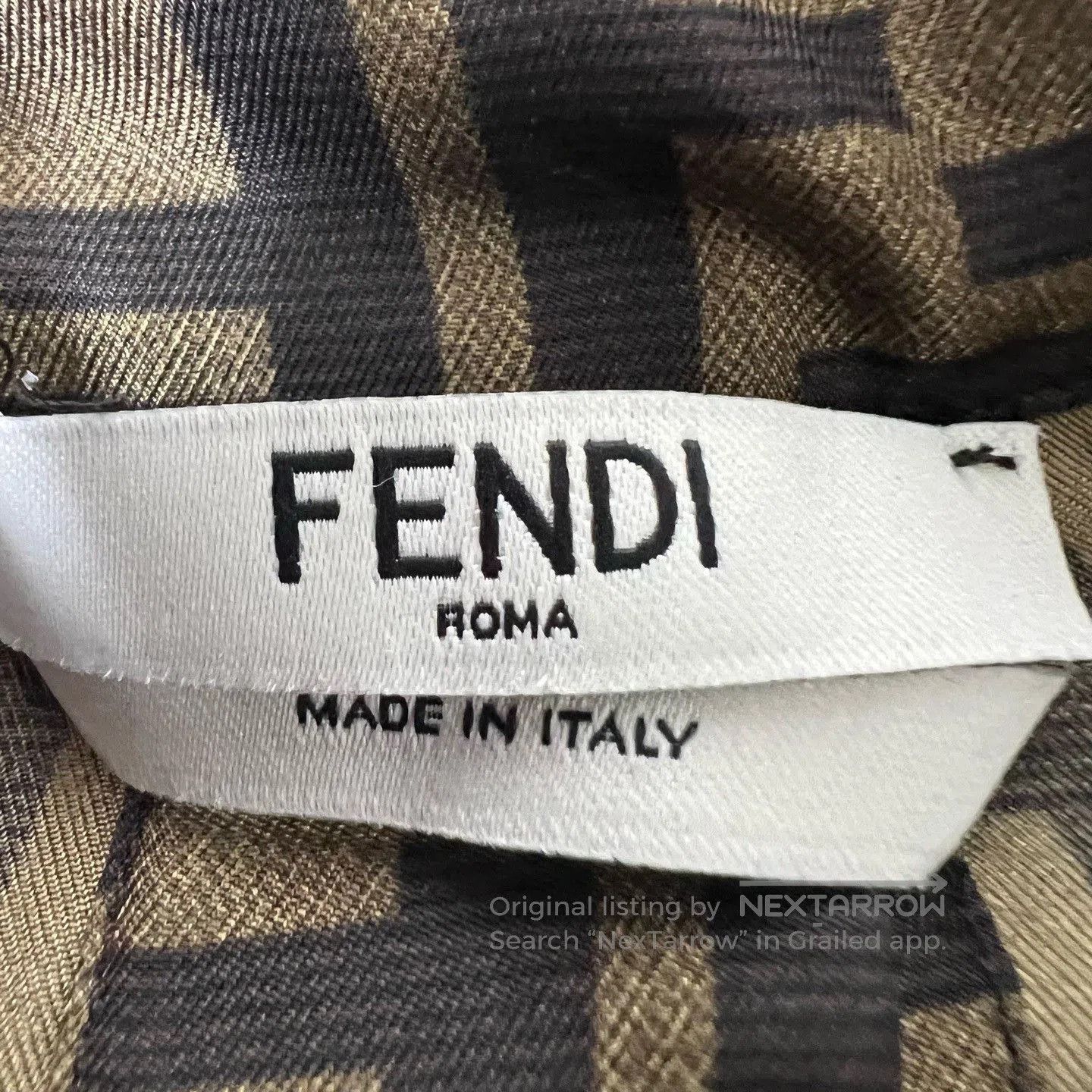 Fendi Fendi All-Over Print Long-Sleeve Shirt. Size S / US 4 / IT 40 - 3 Thumbnail