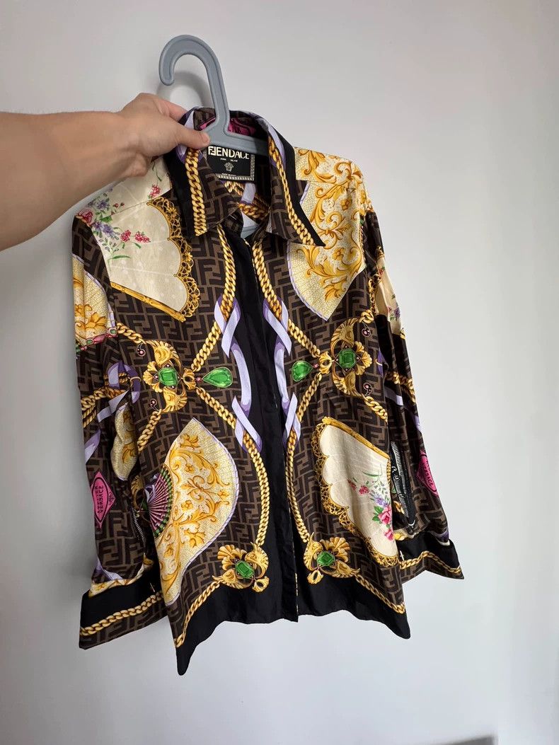 Other Versace Mulberry silk long sleeves Size US XXS / EU 40 - 2 Thumbnail