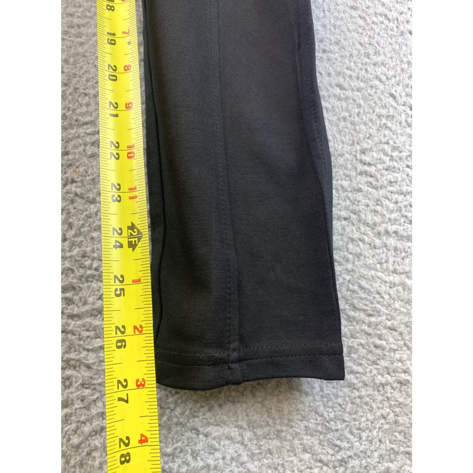 Vintage American Rag Cie Pants Skinny Jegging Ponte Black Burgundy 1X Womens Size 40" / US 18 - 5 Thumbnail
