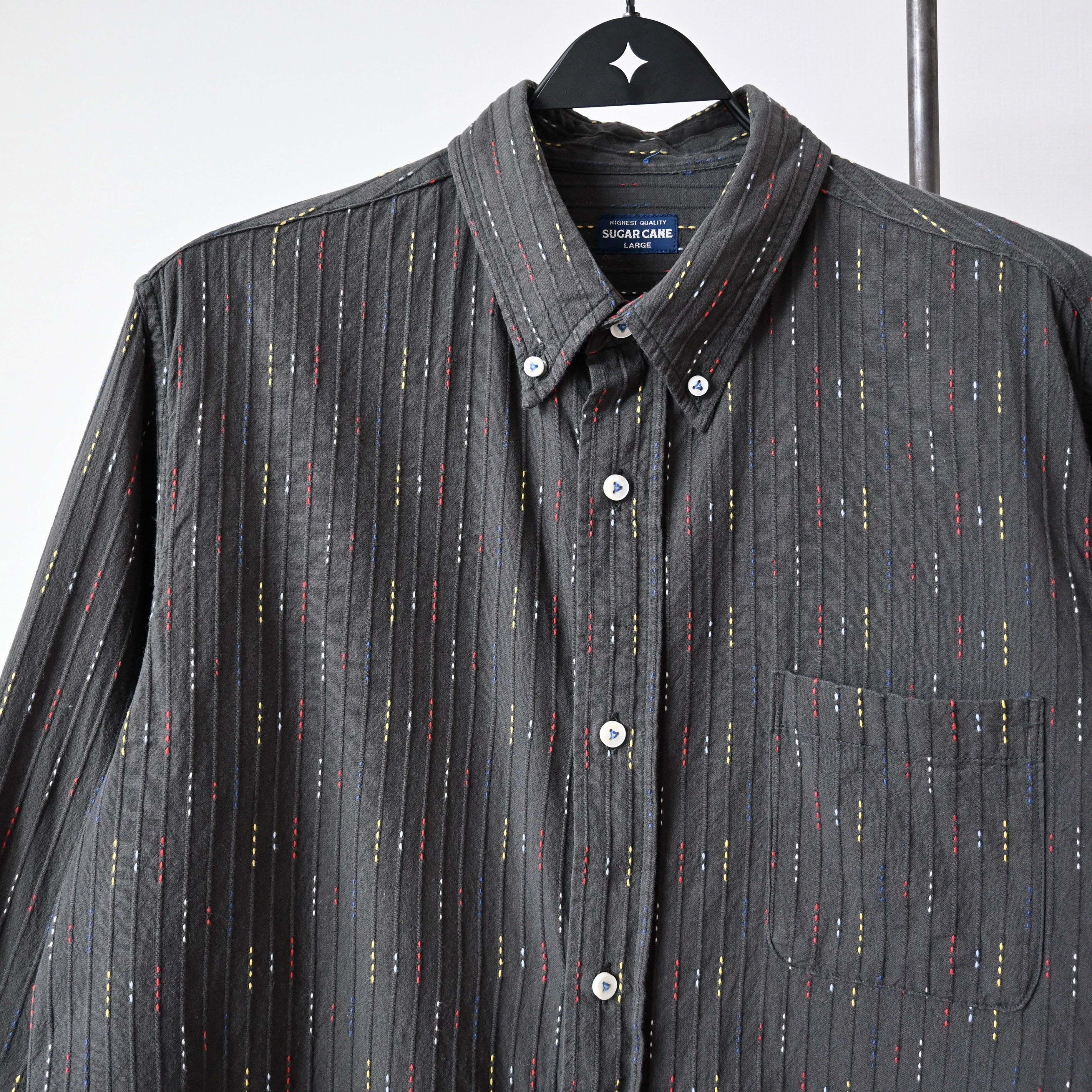 Sugar Cane SUGAR CANE multicolor dobby weave BD shirt, made in Japan Size US L / EU 52-54 / 3 - 7 Thumbnail