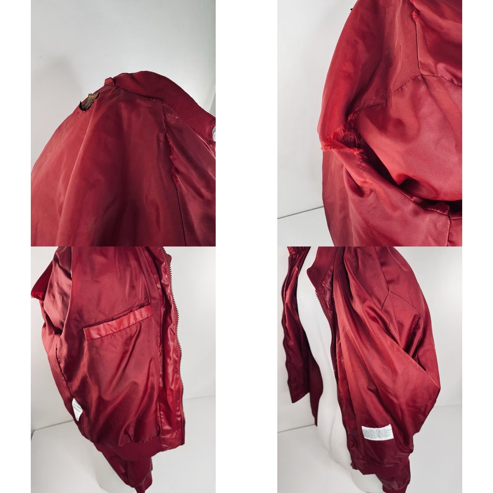 Vintage VINTAGE Silton Discovery California Members Only Style Mens Jacket L Maroon Nylon Zip Size US L / EU 52-54 / 3 - 8 Thumbnail