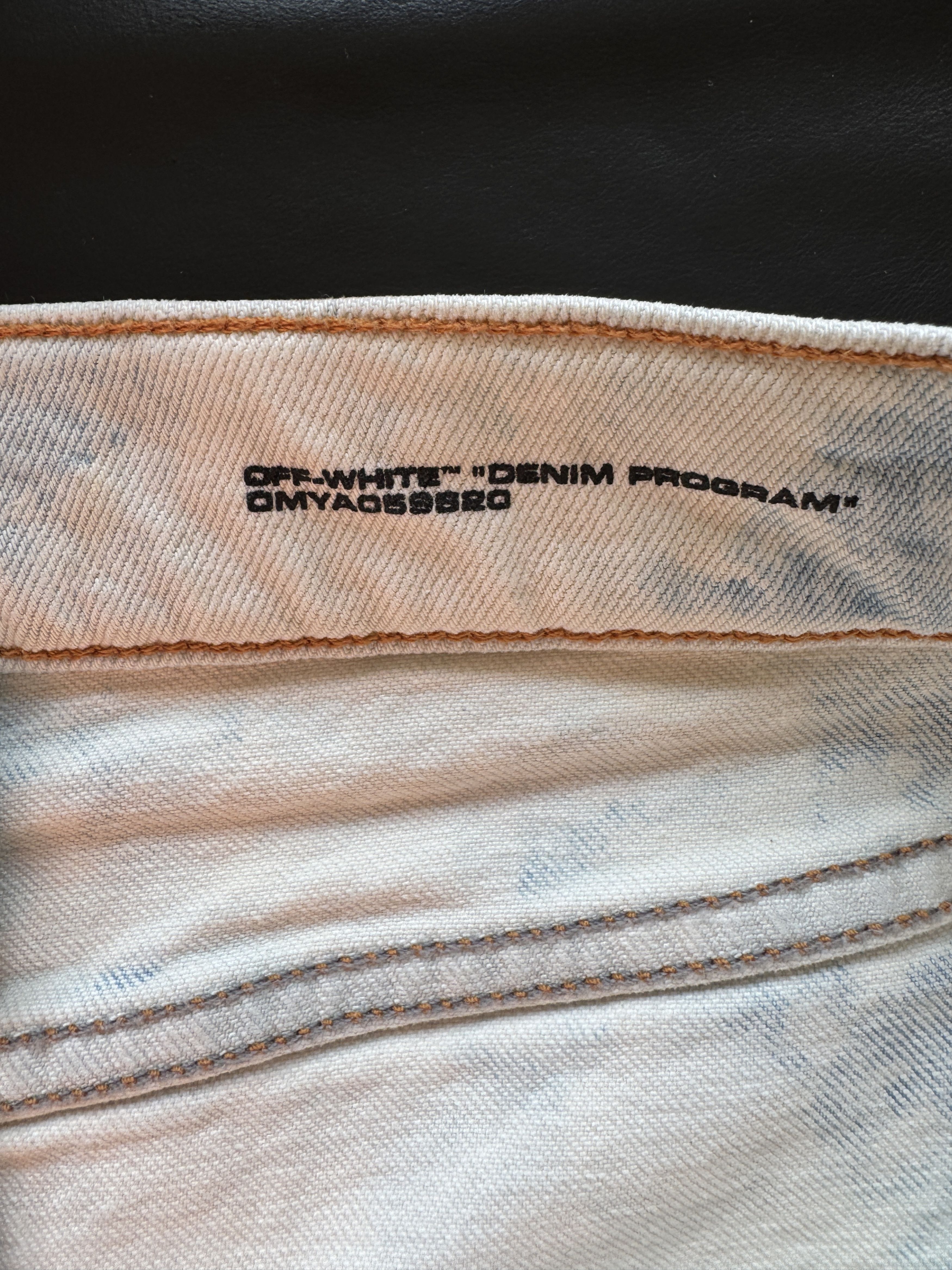 Off-White Flared fence-print jeans Size US 34 / EU 50 - 19 Thumbnail