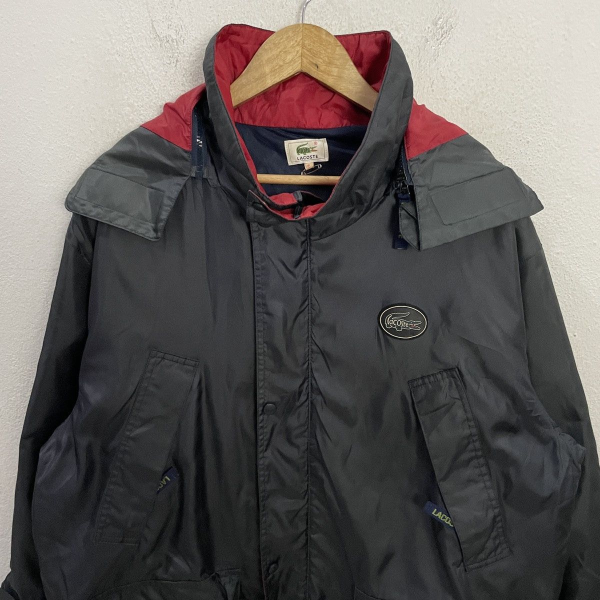 Lacoste Vintage 90s Lacoste Zipper Ups Hoodies Jacket Size US XL / EU 56 / 4 - 4 Thumbnail