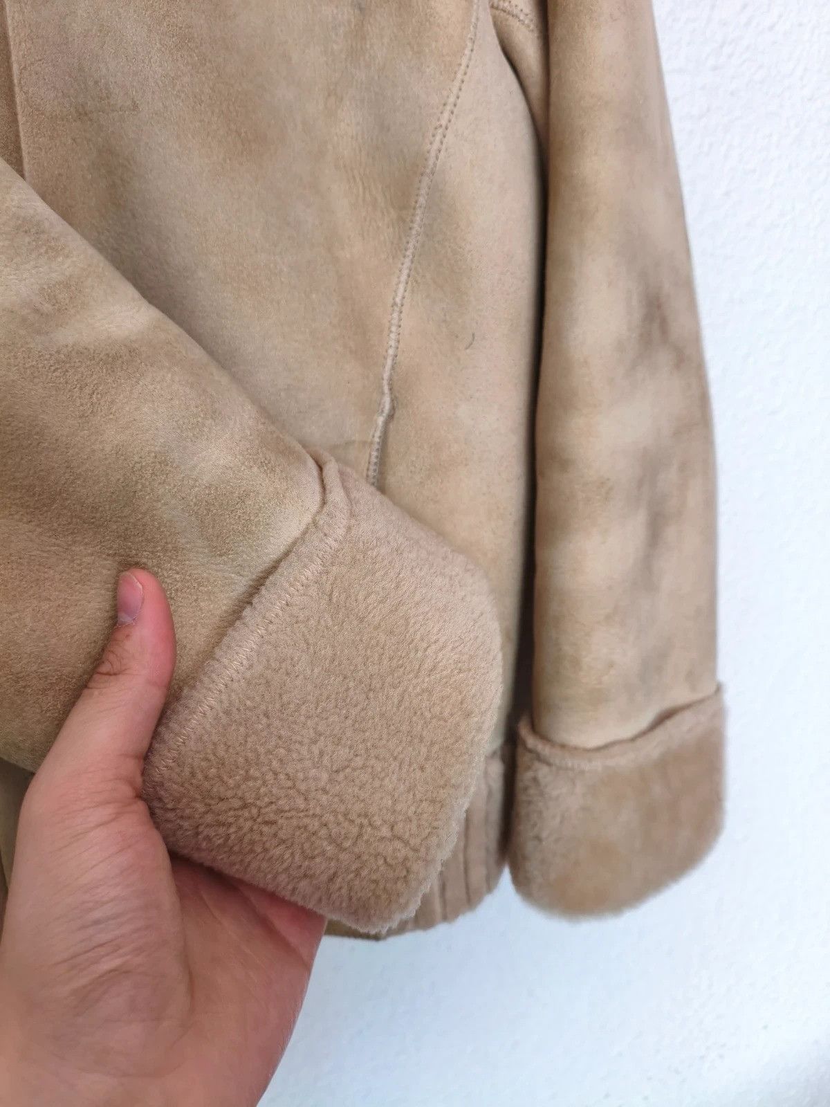 Loewe Loewe vintage made in Spain bomber shearling jacket Size L / US 10 / IT 46 - 5 Thumbnail