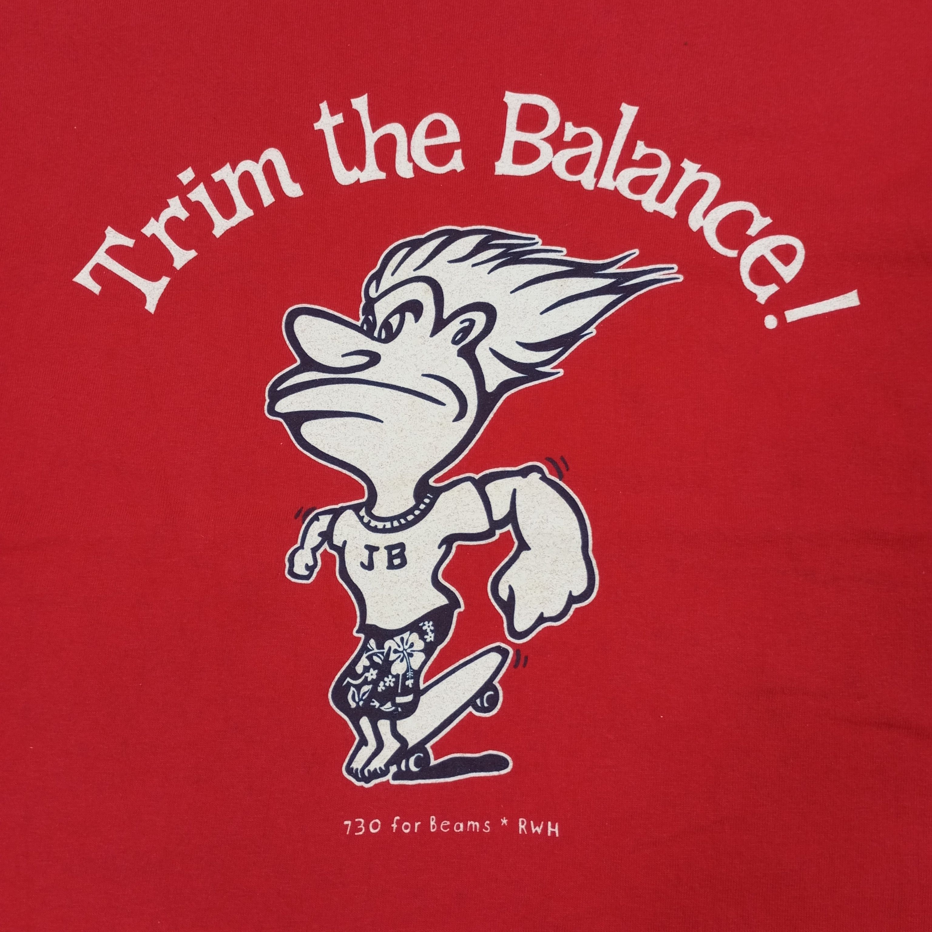 Anvil × Vintage Trim The Balance Streetwear Style Vintage Tshirt Size US L / EU 52-54 / 3 - 2 Thumbnail