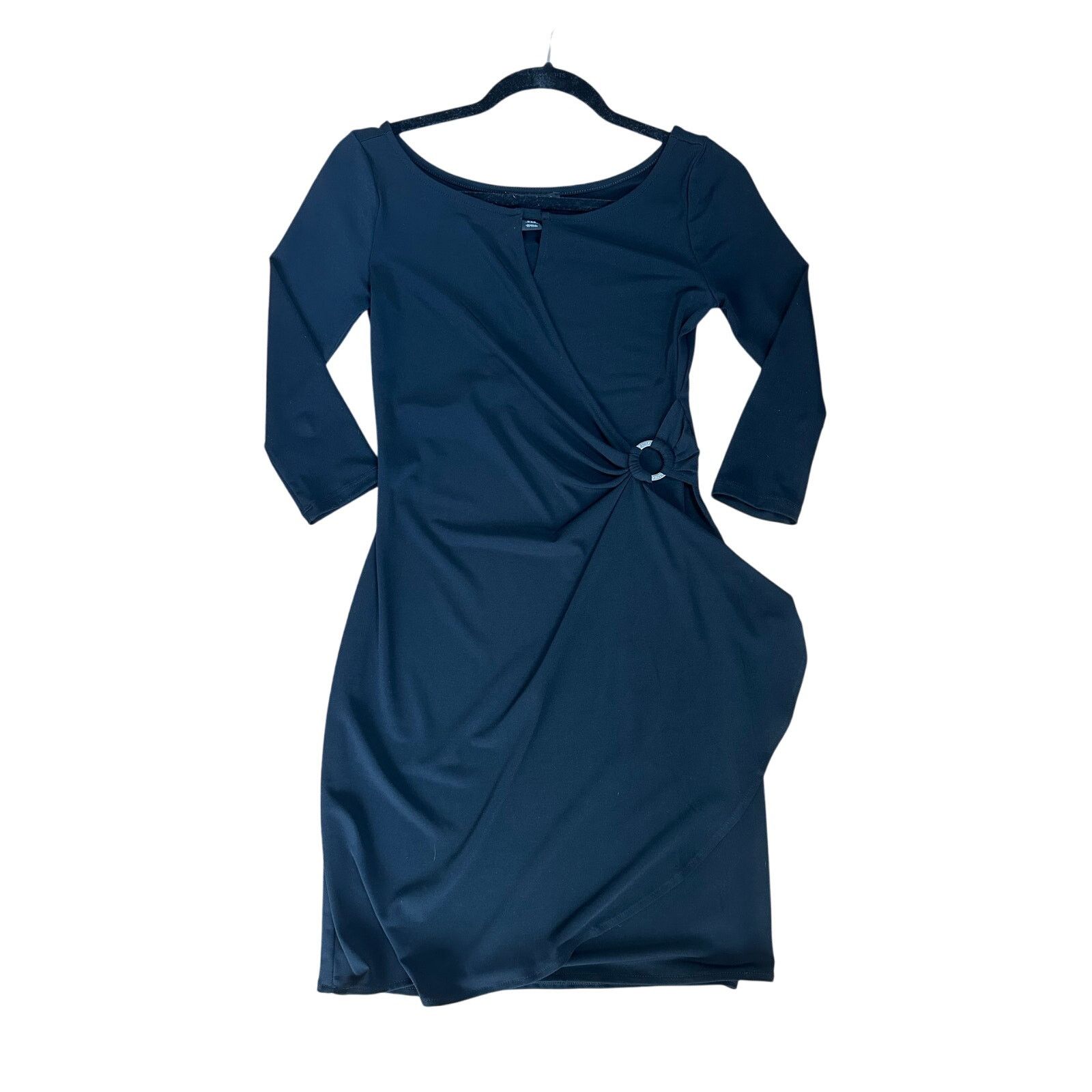 White House Black Market white house black market 3/4 sleeve wrap dress XXS black Size XXS / US 00 / IT 34 - 1 Thumbnail