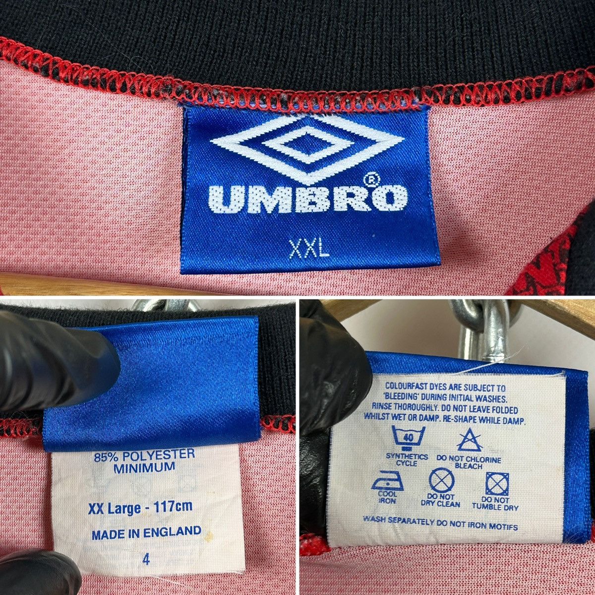 Umbro Vintage 1994-96 Umbro Manchester United Rare Soccer Jersey Size US XXL / EU 58 / 5 - 20 Thumbnail