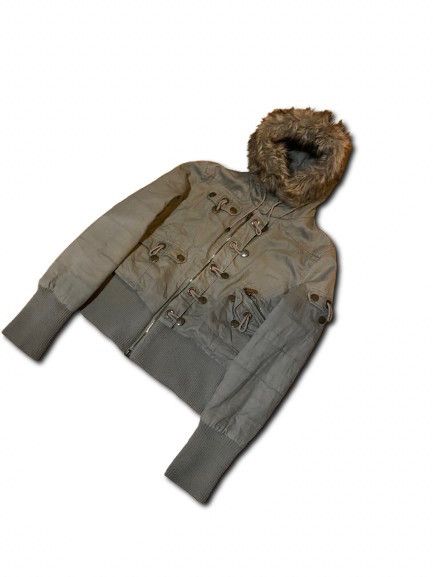 If Six Was Nine Vintage Avant-Garde Fur Bomber Japanese Y2K Hysteric Glamour Size L / US 10 / IT 46 - 3 Thumbnail