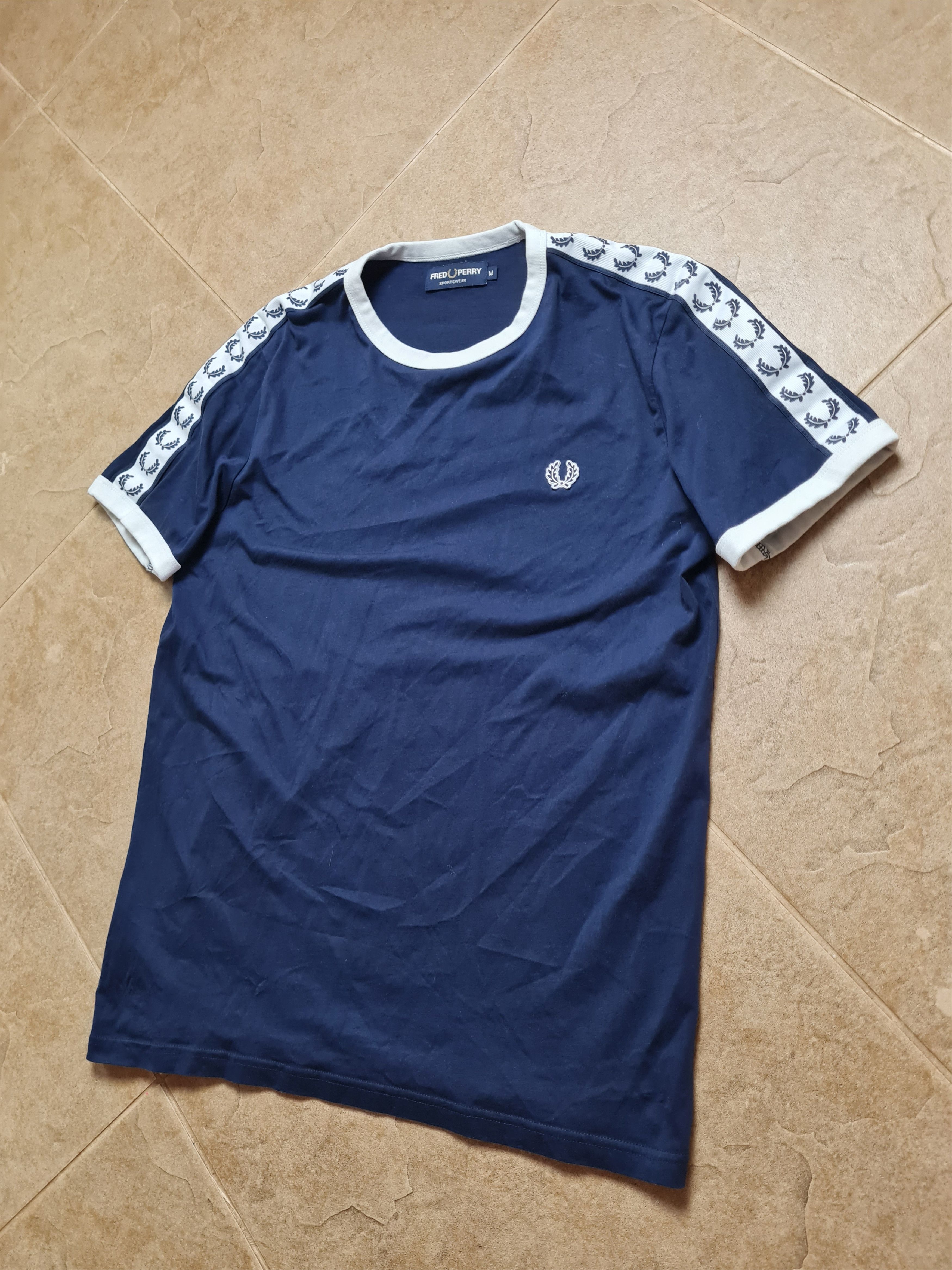 Fred Perry T-shirts Mens Fred Perry Ringer Blue White Size M Vintage Size US M / EU 48-50 / 2 - 2 Thumbnail