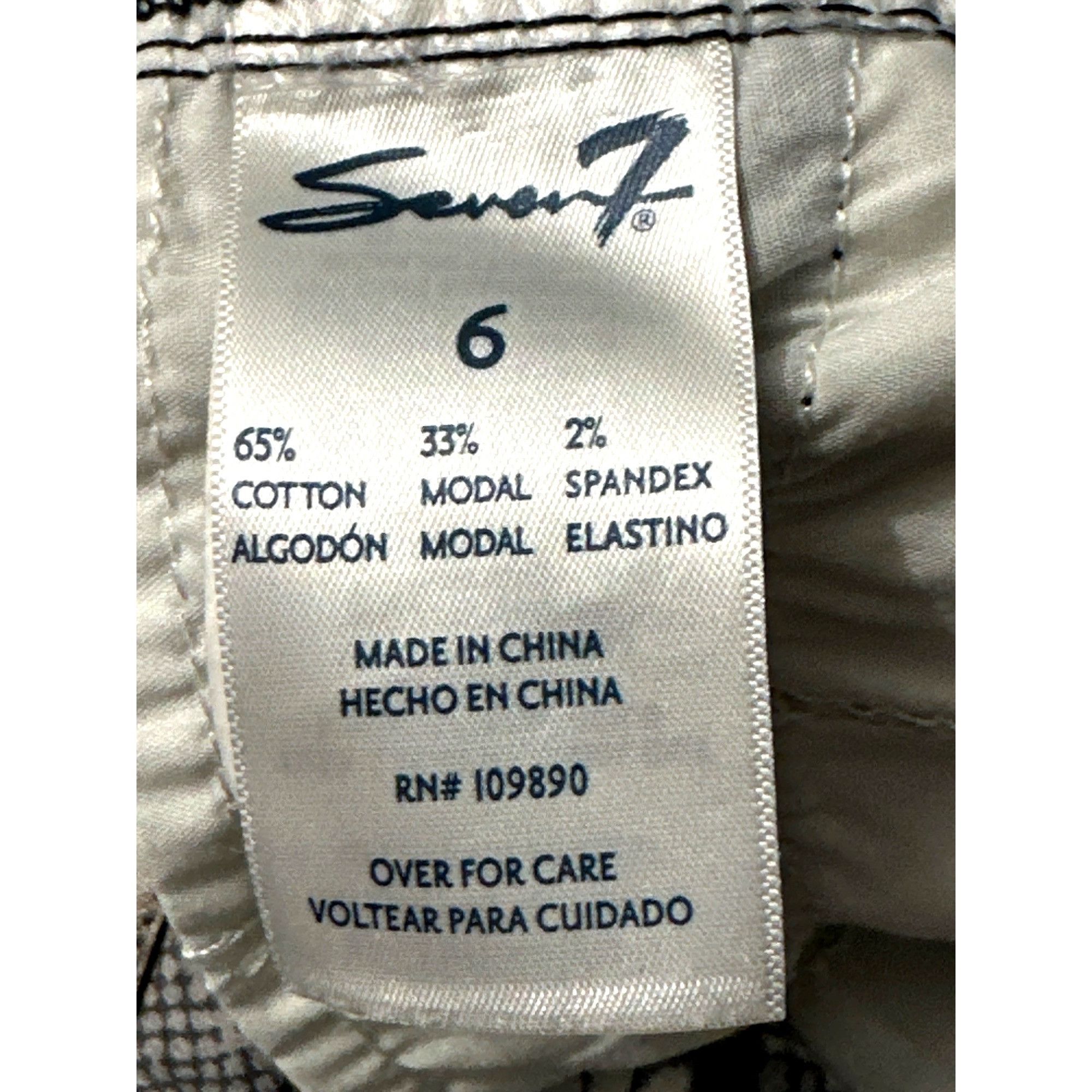 Seven 7 Seven7 Tummyless High Rise Skinny Jeans Black White Snakeski Size 28" / US 6 / IT 42 - 8 Thumbnail