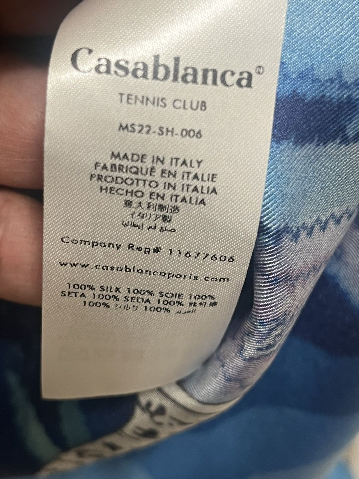 Casablanca Casablanca Silk Twill Cuban Collar Shirt Sz XL Tokyo Nights Size US XL / EU 56 / 4 - 14 Thumbnail