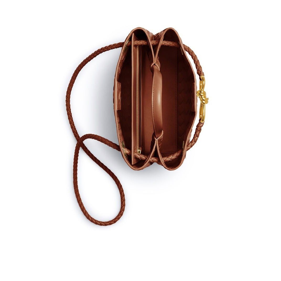 Bottega Veneta BOTTEGA VENETA Andiamo Small $4900 Tannin Top Handle Bag New Size ONE SIZE - 4 Thumbnail