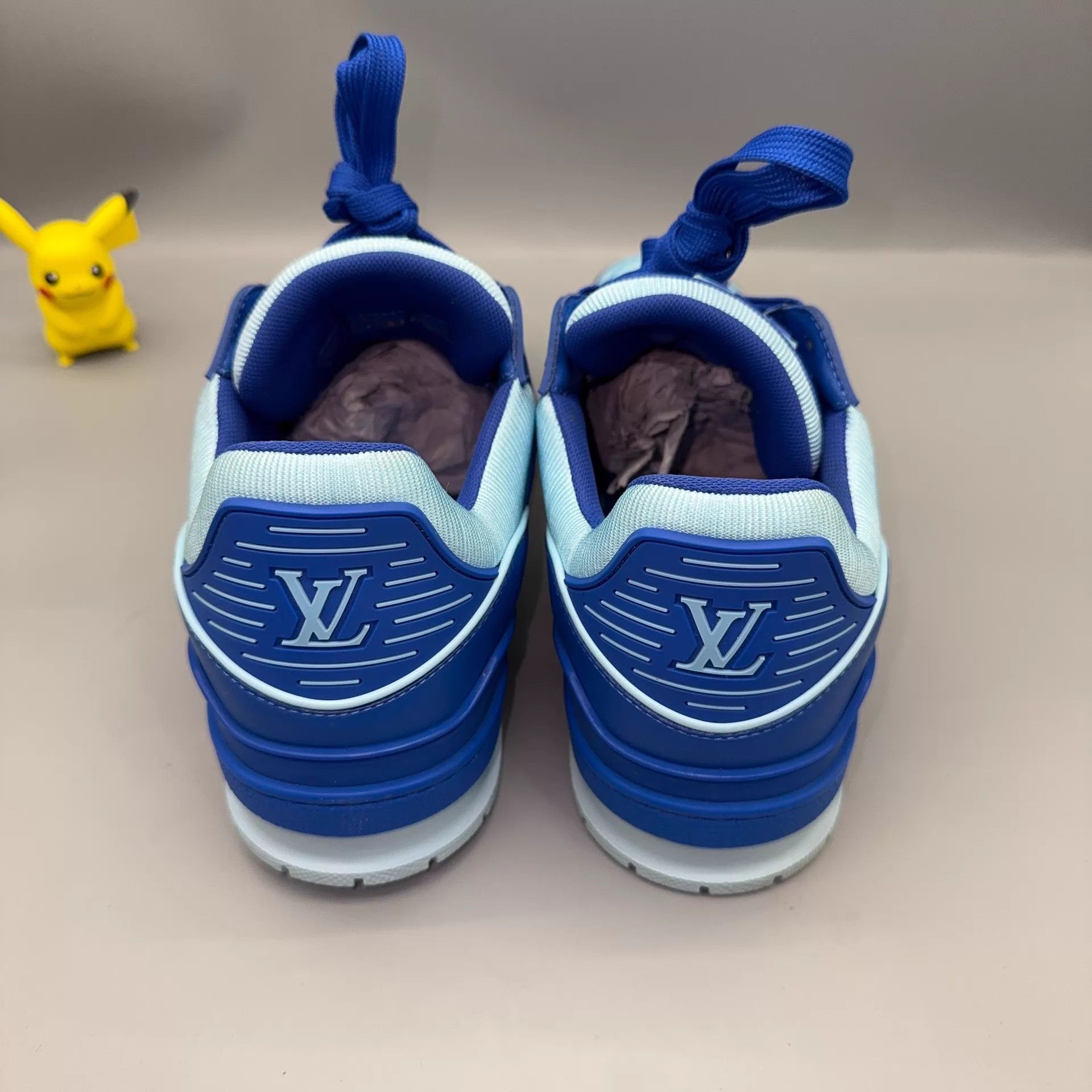 Louis Vuitton LOUIS VUITTON Blue Trainer Size 40 Size US 7 / EU 40 - 3 Thumbnail