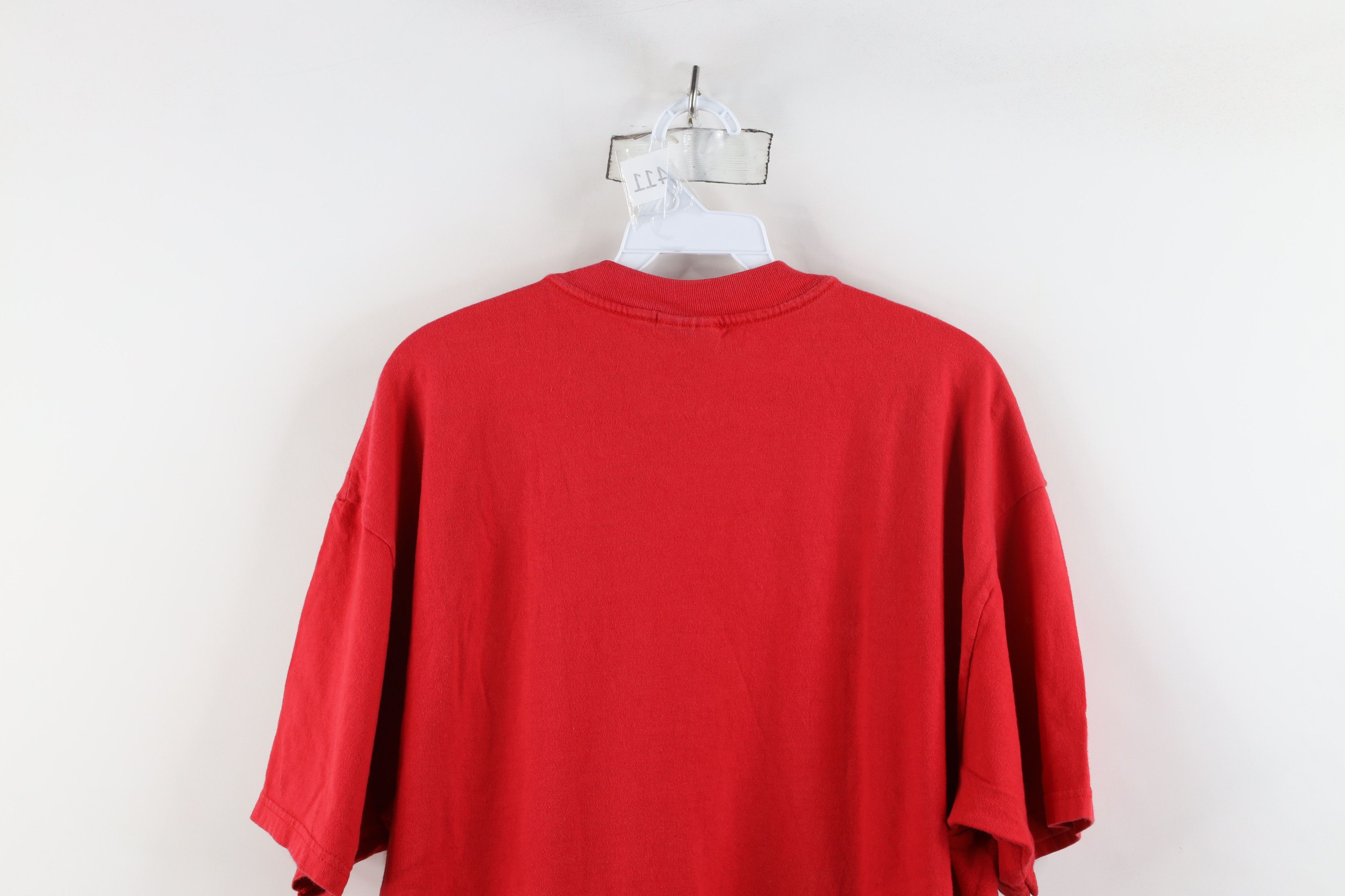 Vintage Vintage 90s Streetwear Can Vallejo Marina T-Shirt Red Size US XL / EU 56 / 4 - 13 Thumbnail