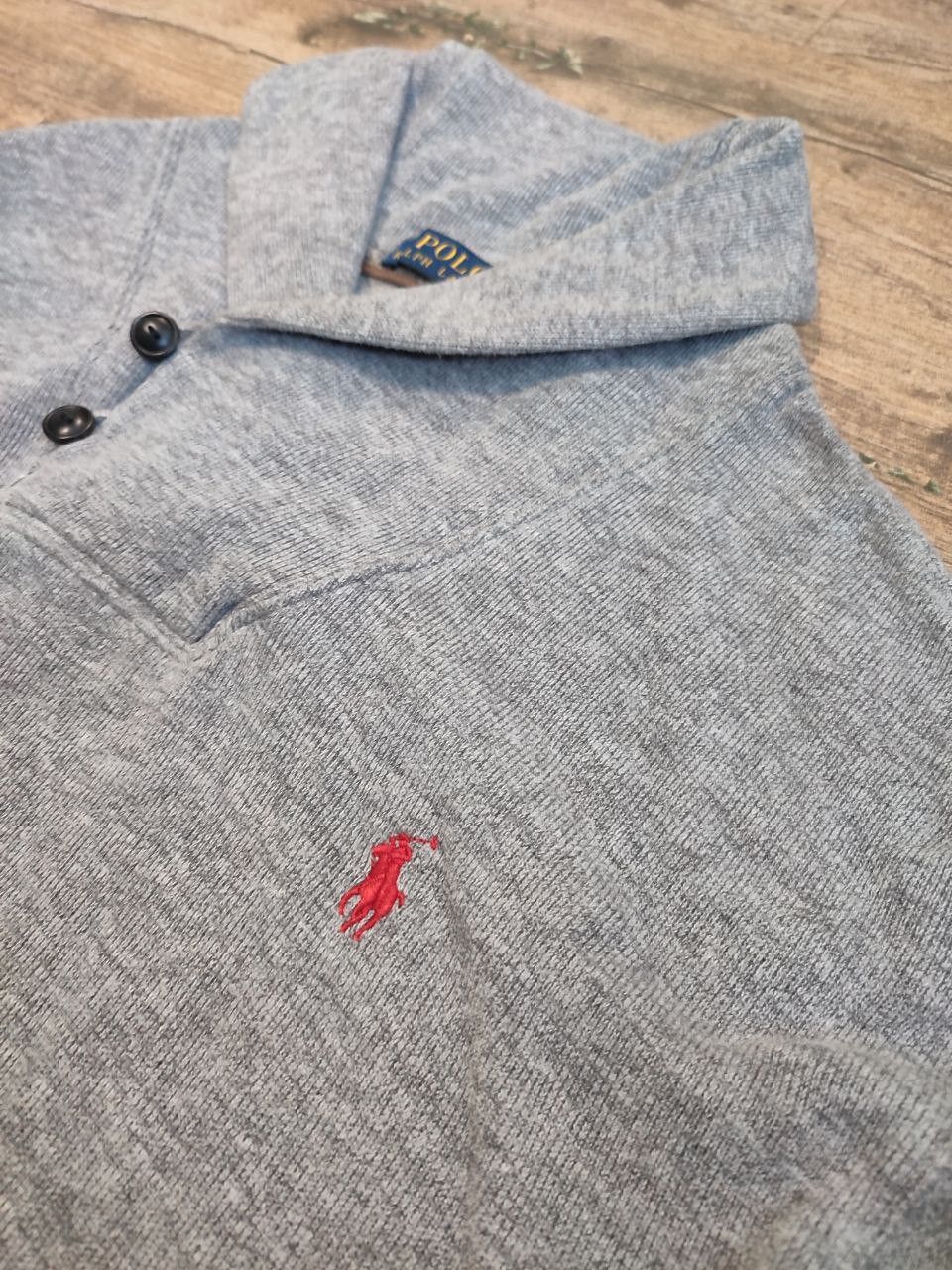 Polo Ralph Lauren POLO RALPH LAUREN Shawl-collar cotton knit sweater Size M Size US M / EU 48-50 / 2 - 4 Thumbnail