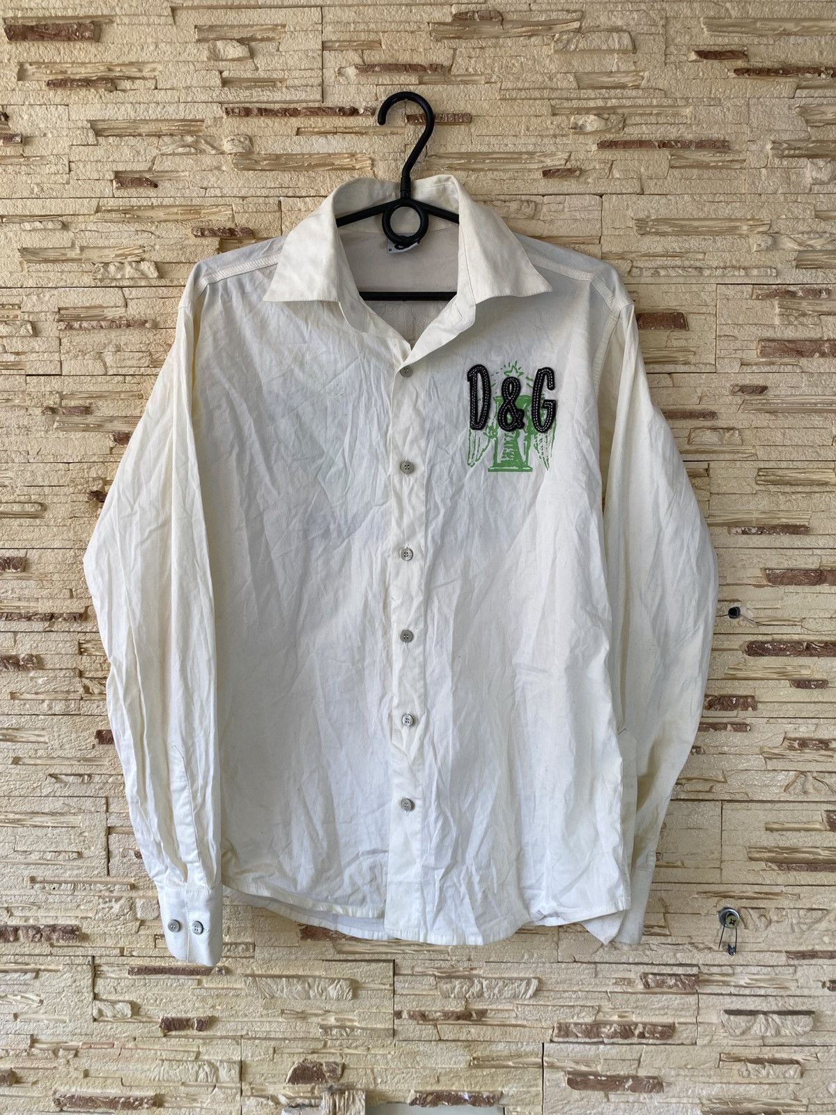 Dolce & Gabbana Archive Dolce Gabbana Big Logo Men’s Shirt Size US M / EU 48-50 / 2 - 2 Thumbnail