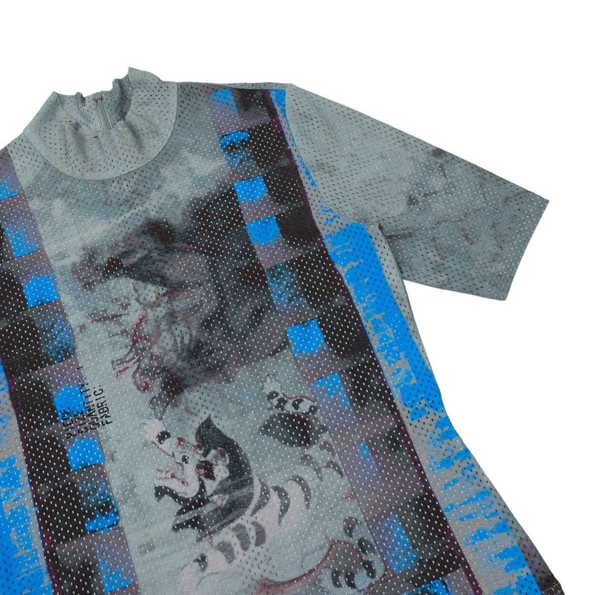 Hiroko Koshino Homme Hiroko Koshino Tiger Mesh Turtleneck Size M / US 6-8 / IT 42-44 - 3 Thumbnail