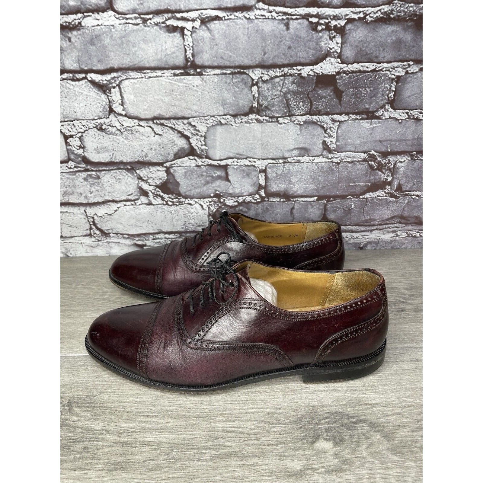 Mezlan Mezlan FLORENCE Purple Cordovan Cap Toe Oxford Dress Shoes M Size US 9.5 / EU 42-43 - 1 Thumbnail