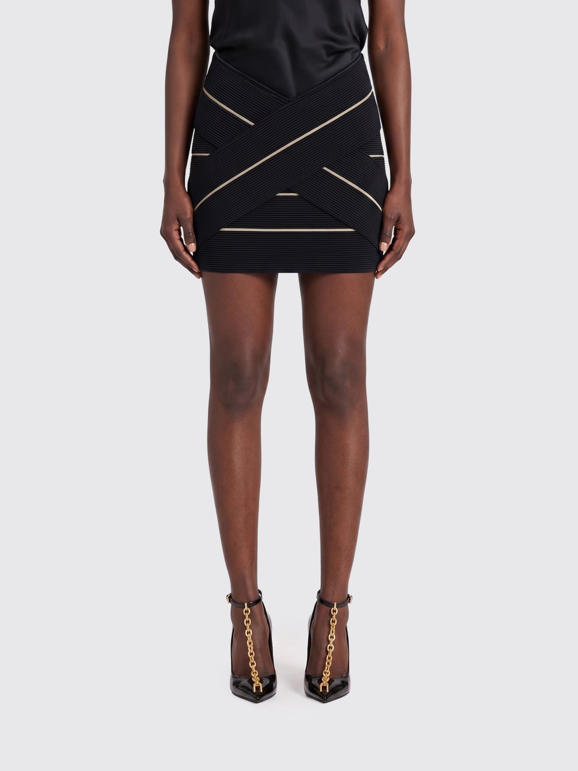 Balmain Balmain Skirt Woman Black Size 26" / US 2 / IT 38 - 1 Thumbnail