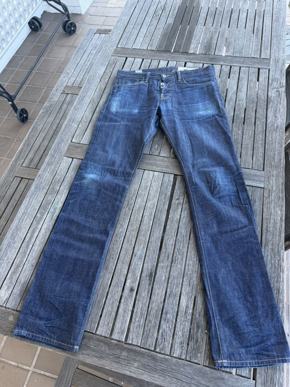 Rogue Territory Rogue Territory Indigo Stanton 11oz Tagged 33” Nice Fades Size US 33 - 1 Thumbnail