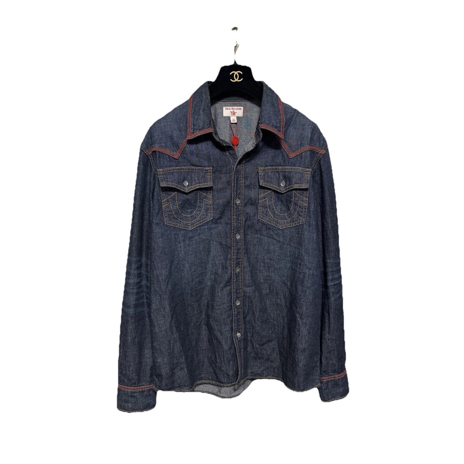True Religion NWT True Religion Mens Large Blue Denim Size US L / EU 52-54 / 3 - 4 Thumbnail