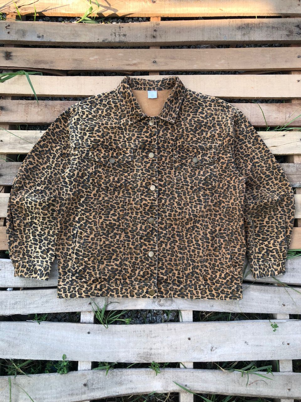Other Vintage Denim Jacket Leopard Design Size US L / EU 52-54 / 3 - 1 Thumbnail