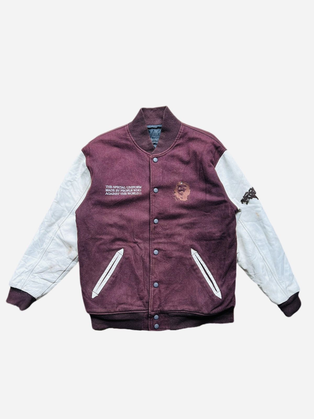 Japanese Brand MSGR Che Guevara The Warriors Varsity Jacket Leather Size US XL / EU 56 / 4 - 3 Thumbnail