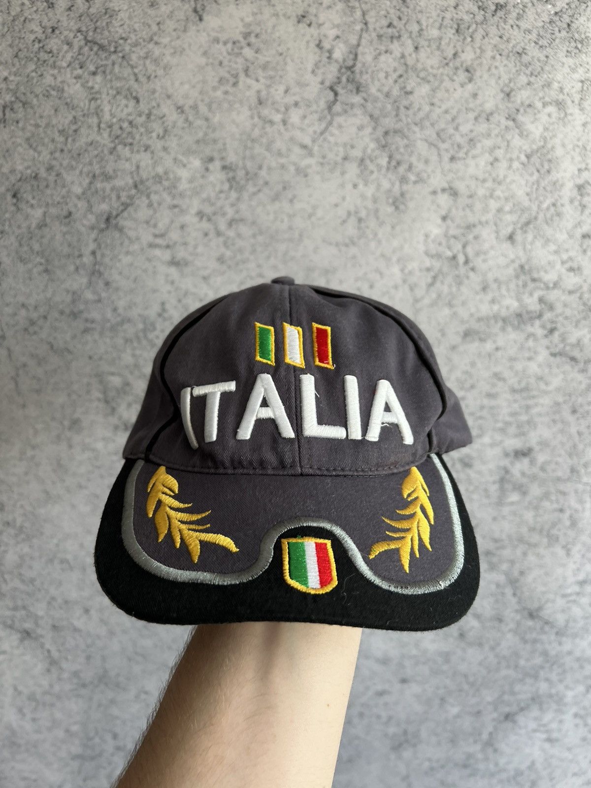 Vintage Y2K Italia Cap Mens One Size Embroidered Logo Hype Size ONE SIZE - 6 Thumbnail
