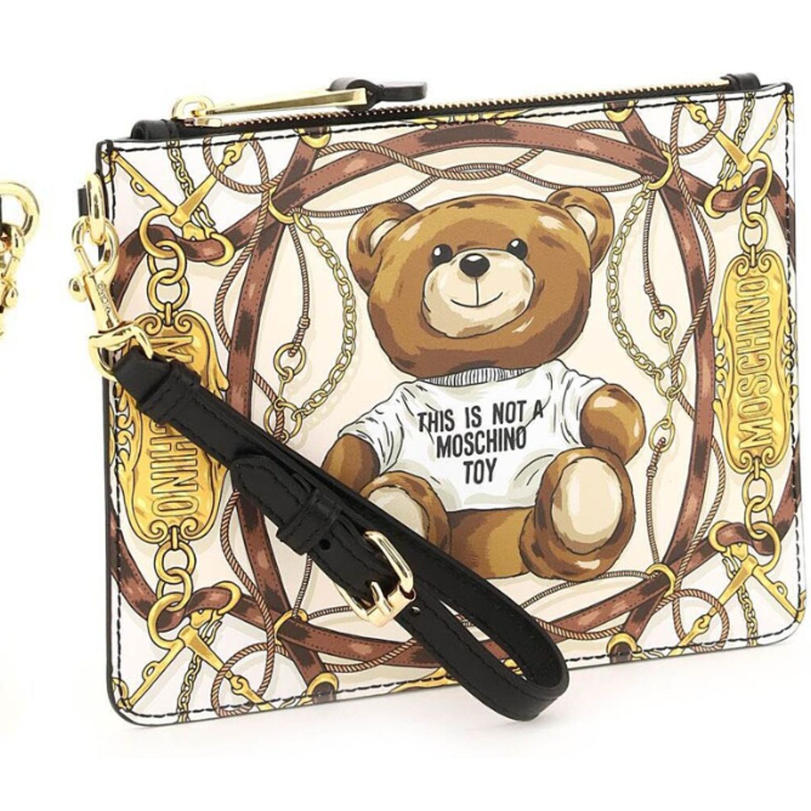 Moschino AW22 MOSCHINO Couture Jeremy Scott Teddy Bear Chains Clutch Size ONE SIZE - 3 Thumbnail