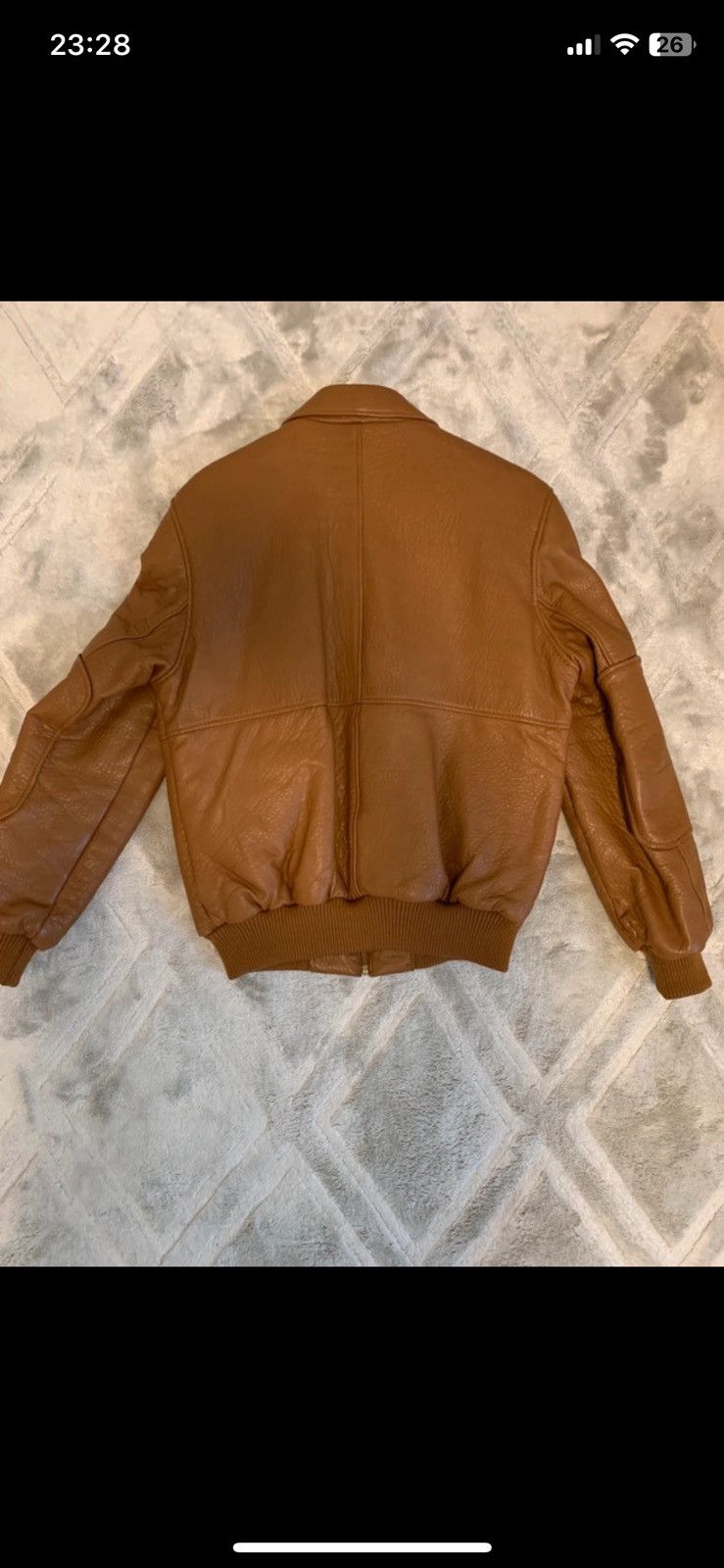 Vintage Vintage Brown Leather Jacket Size US L / EU 52-54 / 3 - 1 Thumbnail