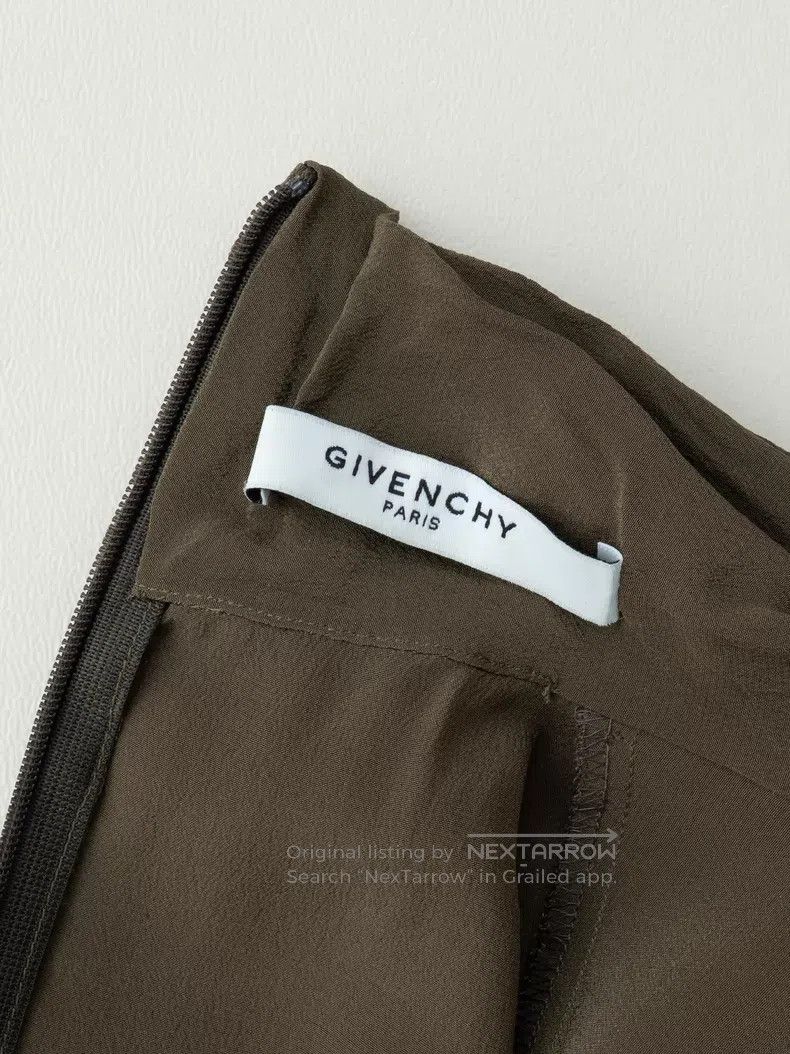 Givenchy Givenchy Sophisticated Olive Green Silk Long Sleeve Shirt Size XS / US 0-2 / IT 36-38 - 7 Thumbnail