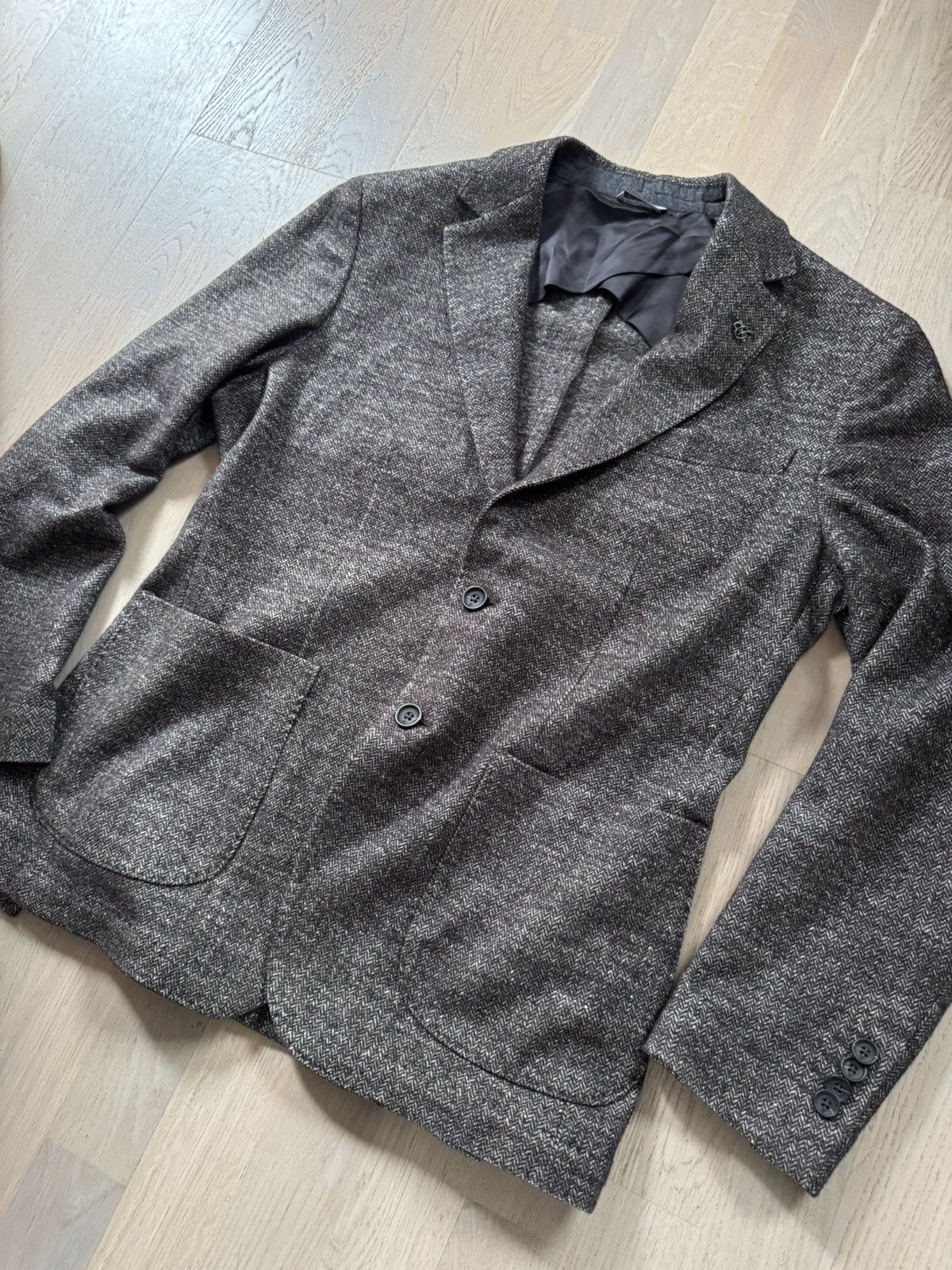 Canali CANALI blazer Sz 52 SEE REAL TAPE MEASUREMENTS IN PHOTOS!!!! Size 42R - 1 Thumbnail