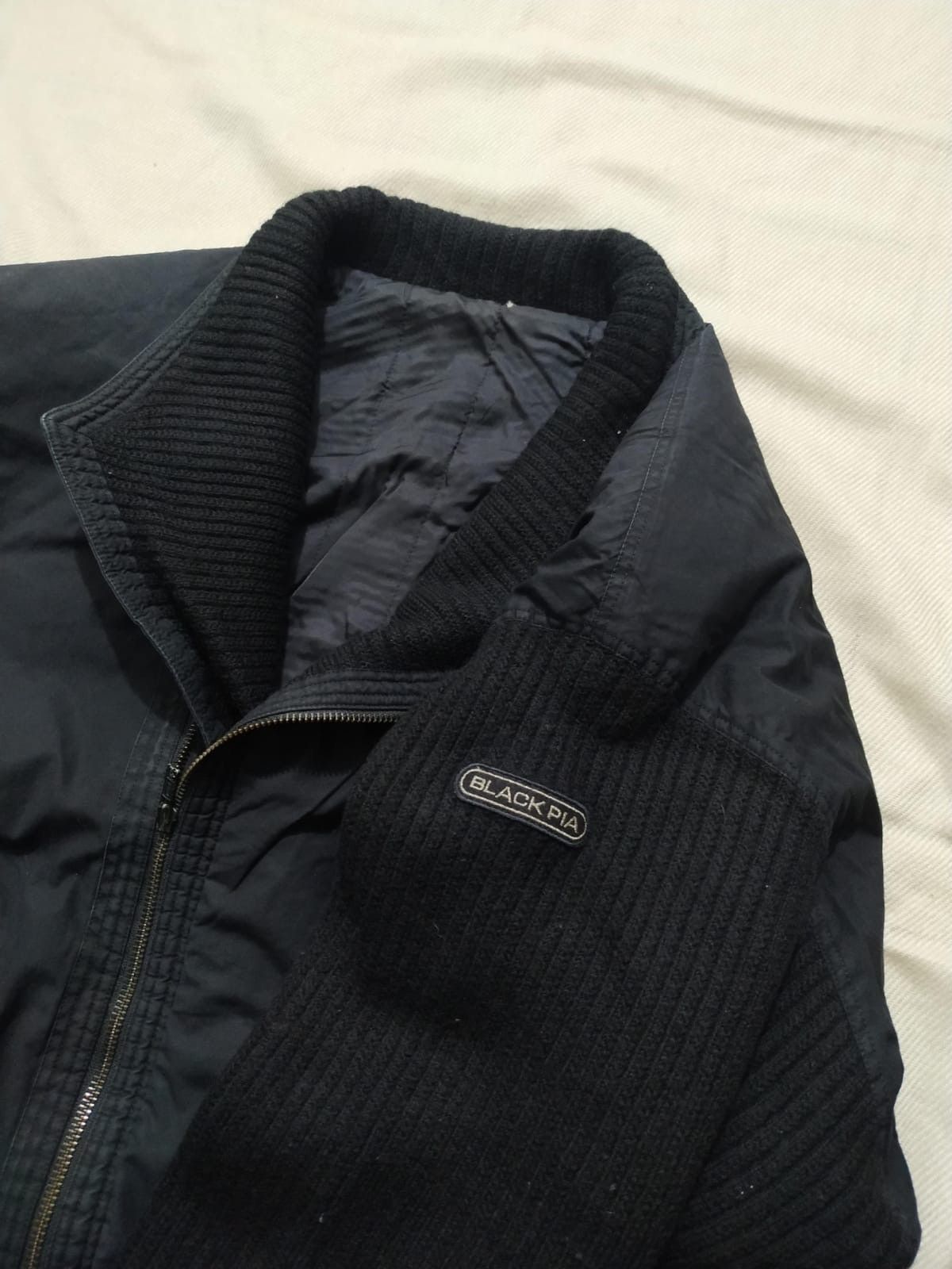 Vintage 🔥SENDOFFER🔥Vintage Black Pia Racing bomber jackets Size US L / EU 52-54 / 3 - 4 Thumbnail