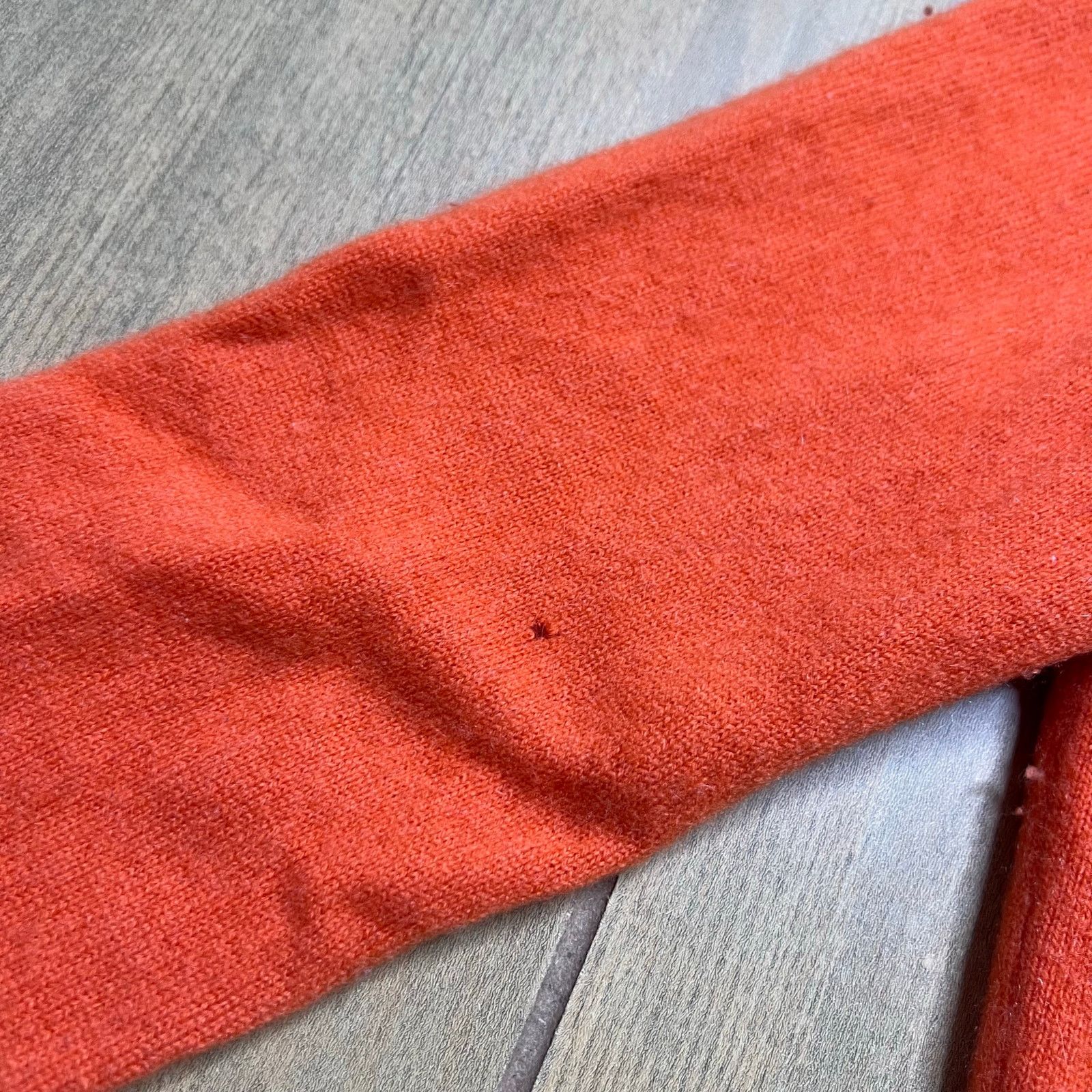 Other Cashmere 100% Orange Henley Sweater Women’s Medium Size M / US 6-8 / IT 42-44 - 8 Thumbnail