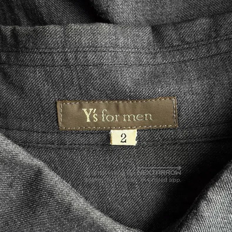 Yohji Yamamoto YOHJI YAMAMOTO Artificial Silk Collar Button Grey Shirt Size US M / EU 48-50 / 2 - 5 Thumbnail