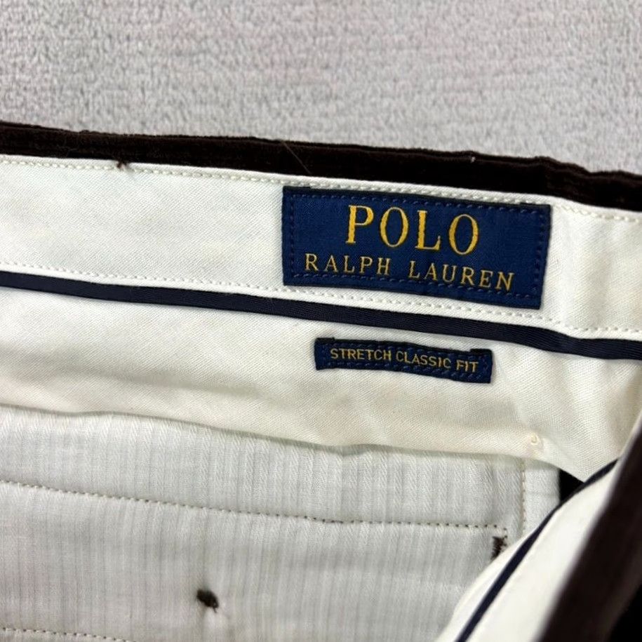 Polo Ralph Lauren Polo Ralph Lauren Stretch Classic Fit Corduroy Pants Brown Men 36x30 NWT Size US M / EU 48-50 / 2 - 2 Thumbnail