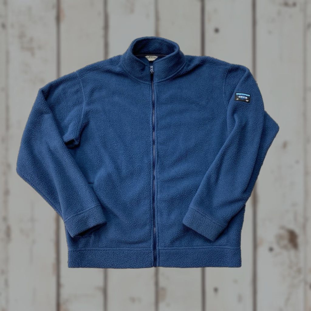 Orvis Orvis Mens Large Blue 1/4 Zip Snap Button Up Pullover Sweatshirt Top Outdoor Shirt Sweatshirt Mens Long Sleeve Outdoor Top Size US L / EU 52-54 / 3 - 1 Thumbnail
