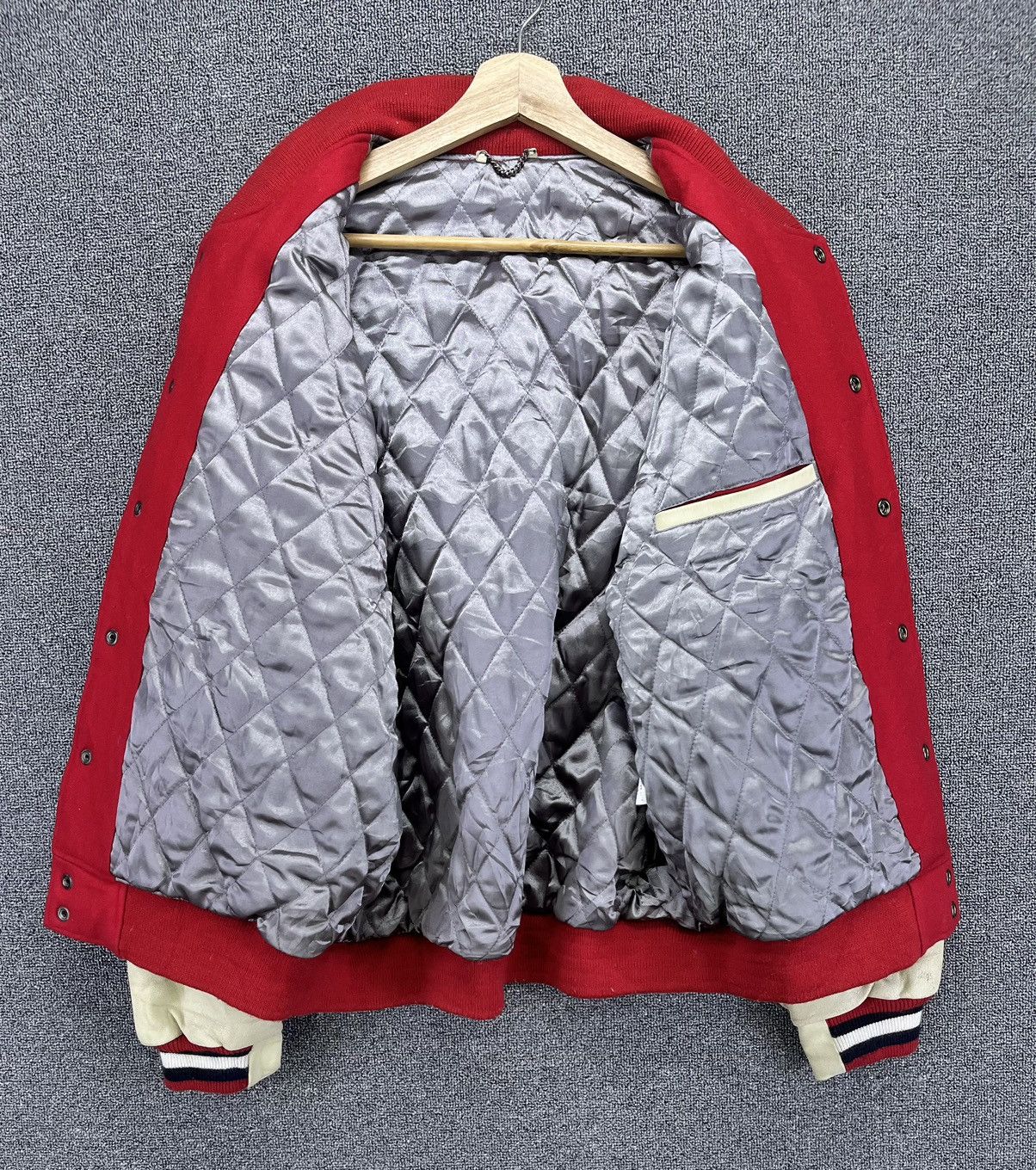 Japanese Brand Vintage Asahi Honnama Rare Wool Varsity Leather Jacket Size US M / EU 48-50 / 2 - 8 Thumbnail