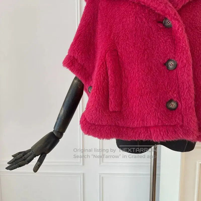 Max Mara MaxMara Pink Alpaca Wool Women's Cardigan . Size S / US 4 / IT 40 - 4 Thumbnail