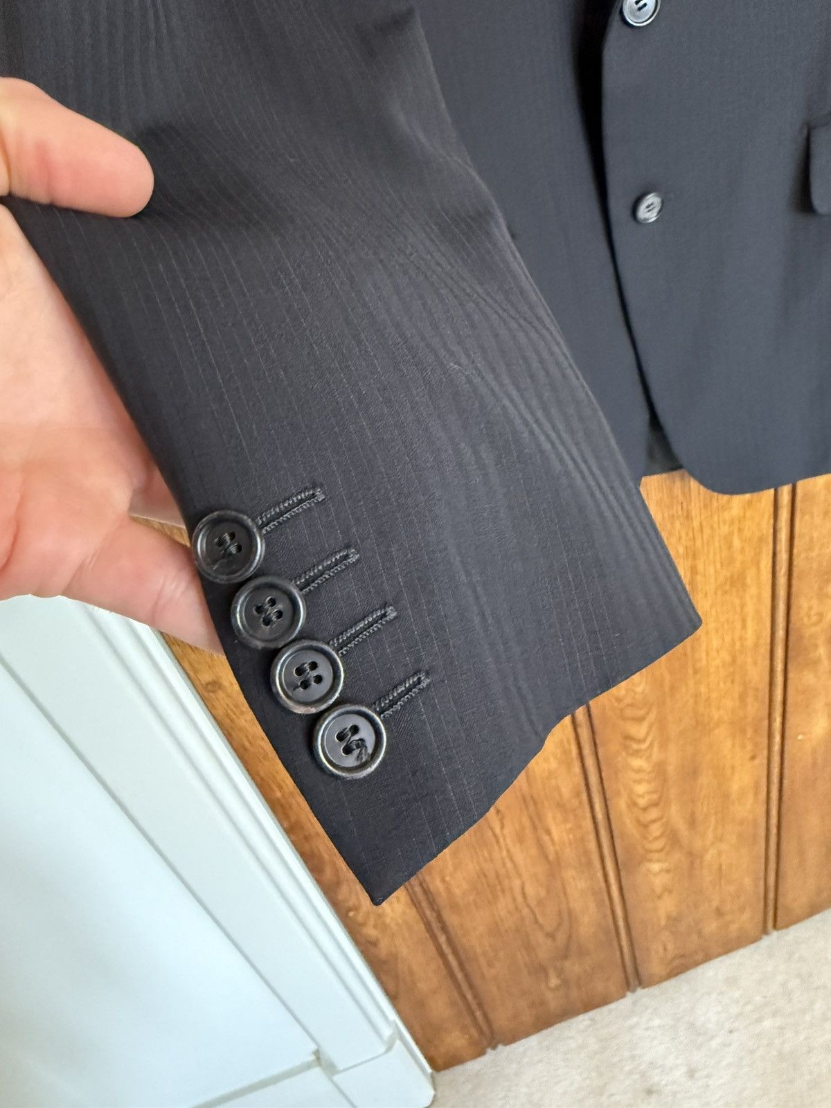 Dior SS07 Dior Homme subtle pinstripe suit 48 Size 38R - 6 Thumbnail