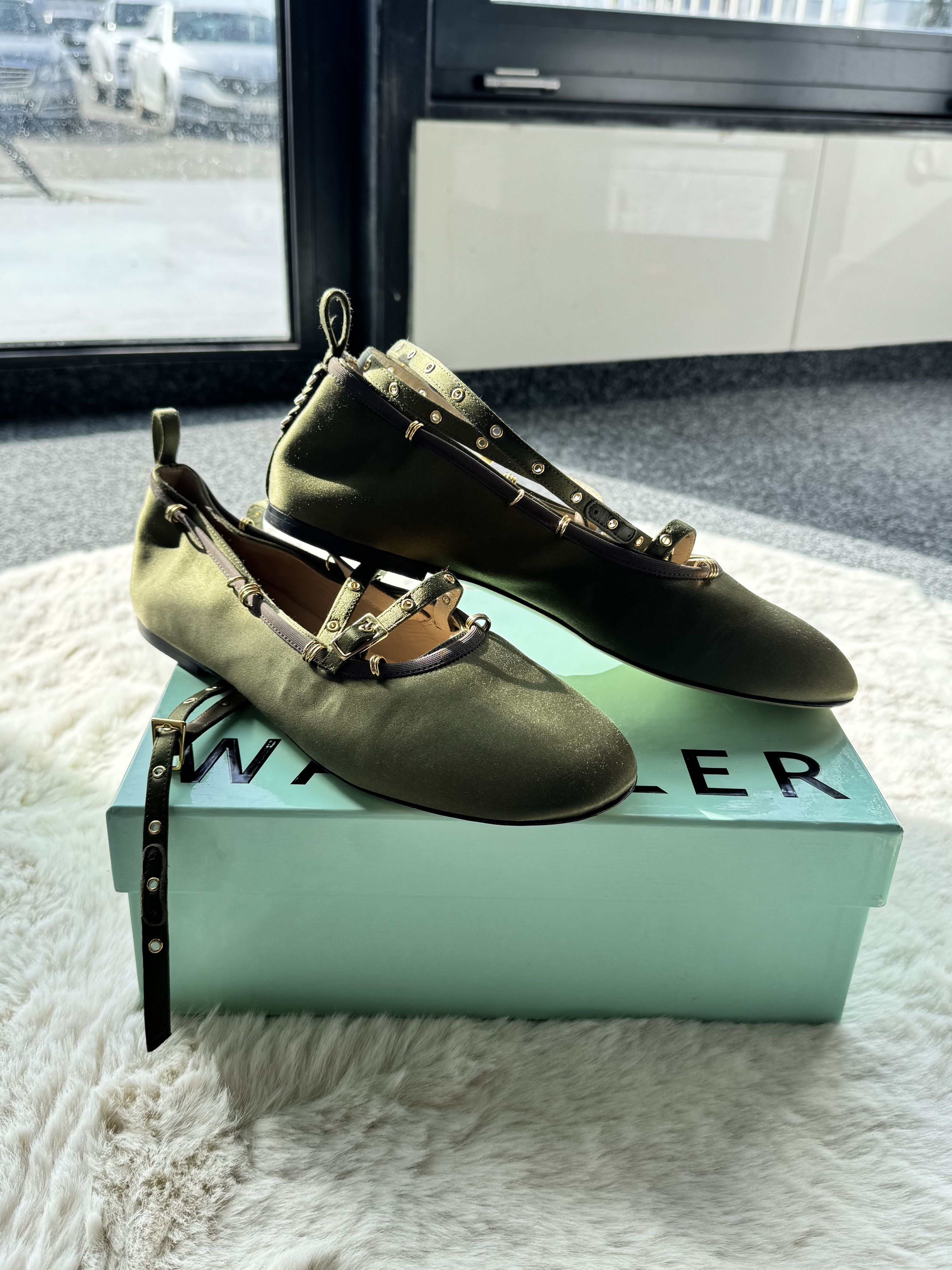 Wandler Wandler green khaki ballet flats with ankle fastening 40 Size US 10 / IT 40 - 9 Thumbnail
